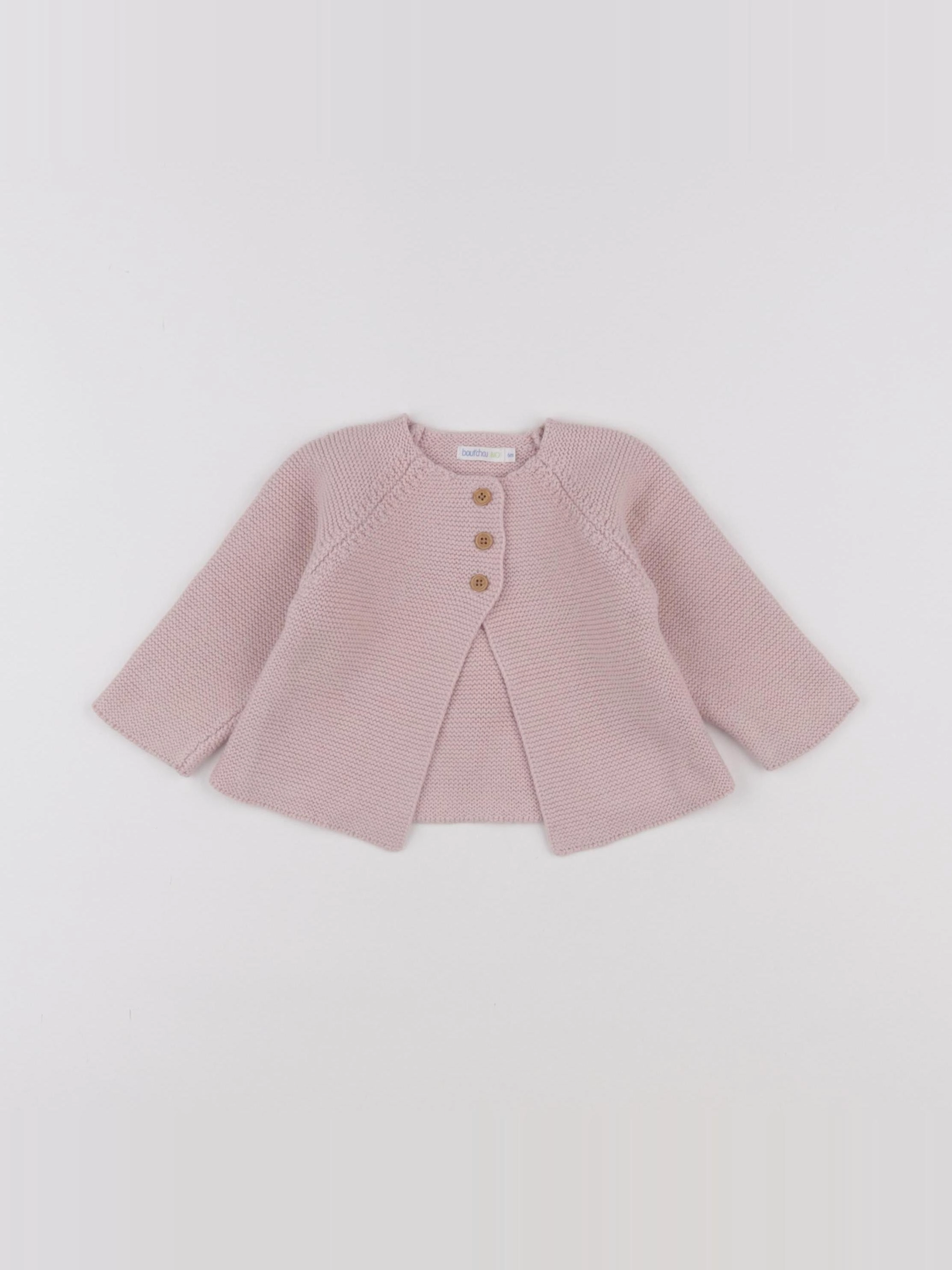 Boutchou - gilet rose - 6 mois