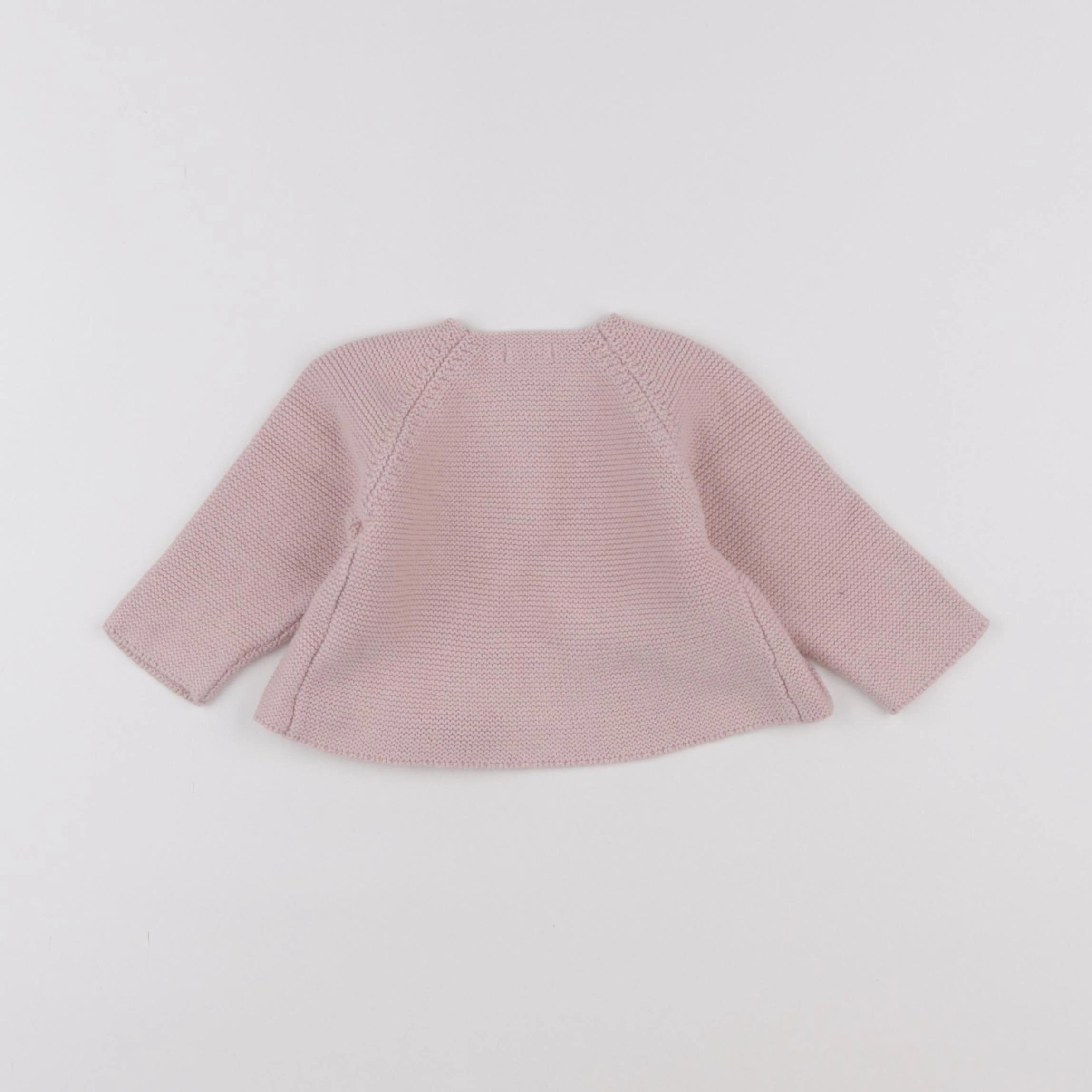 Boutchou - gilet rose - 6 mois