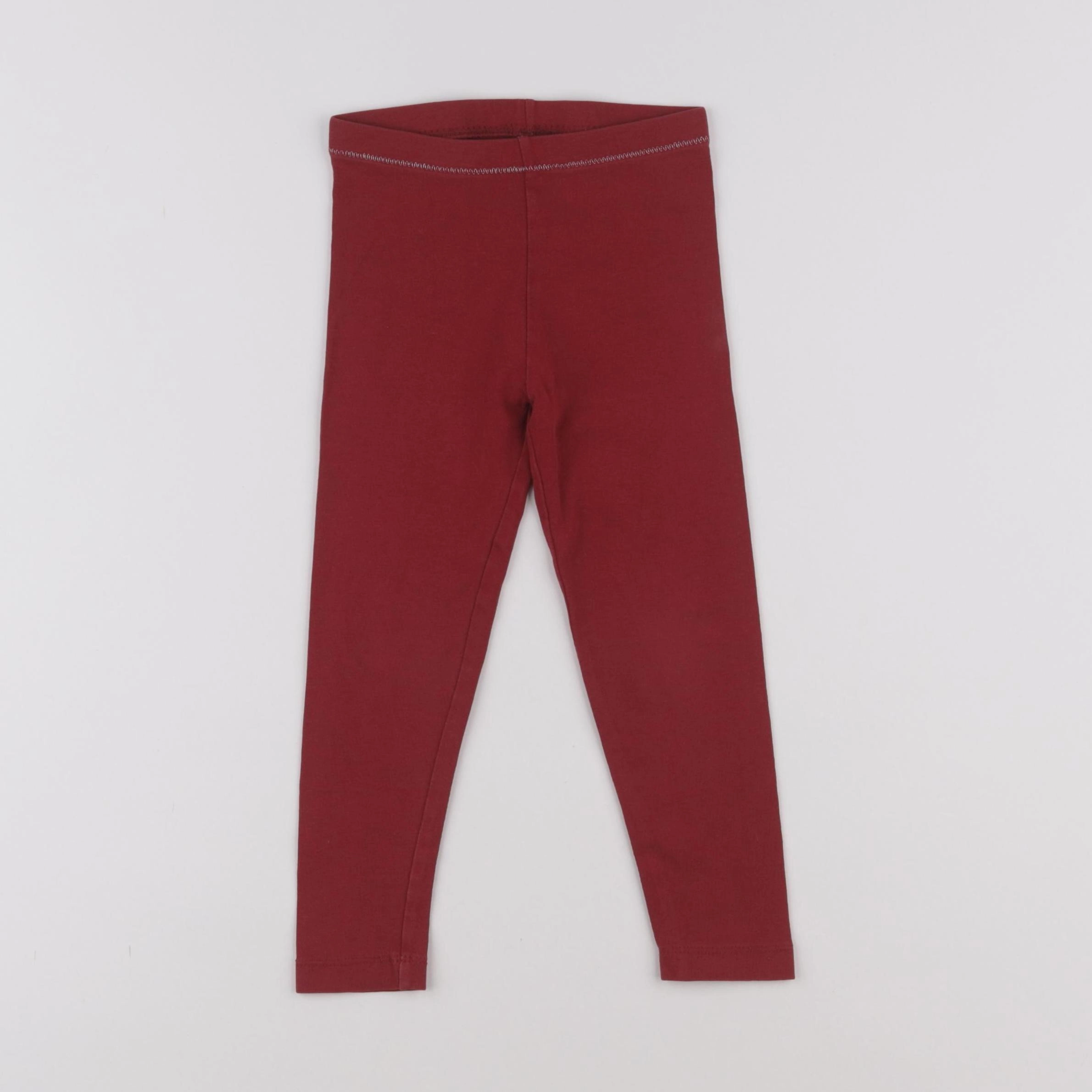 Monoprix - legging rouge - 3 ans