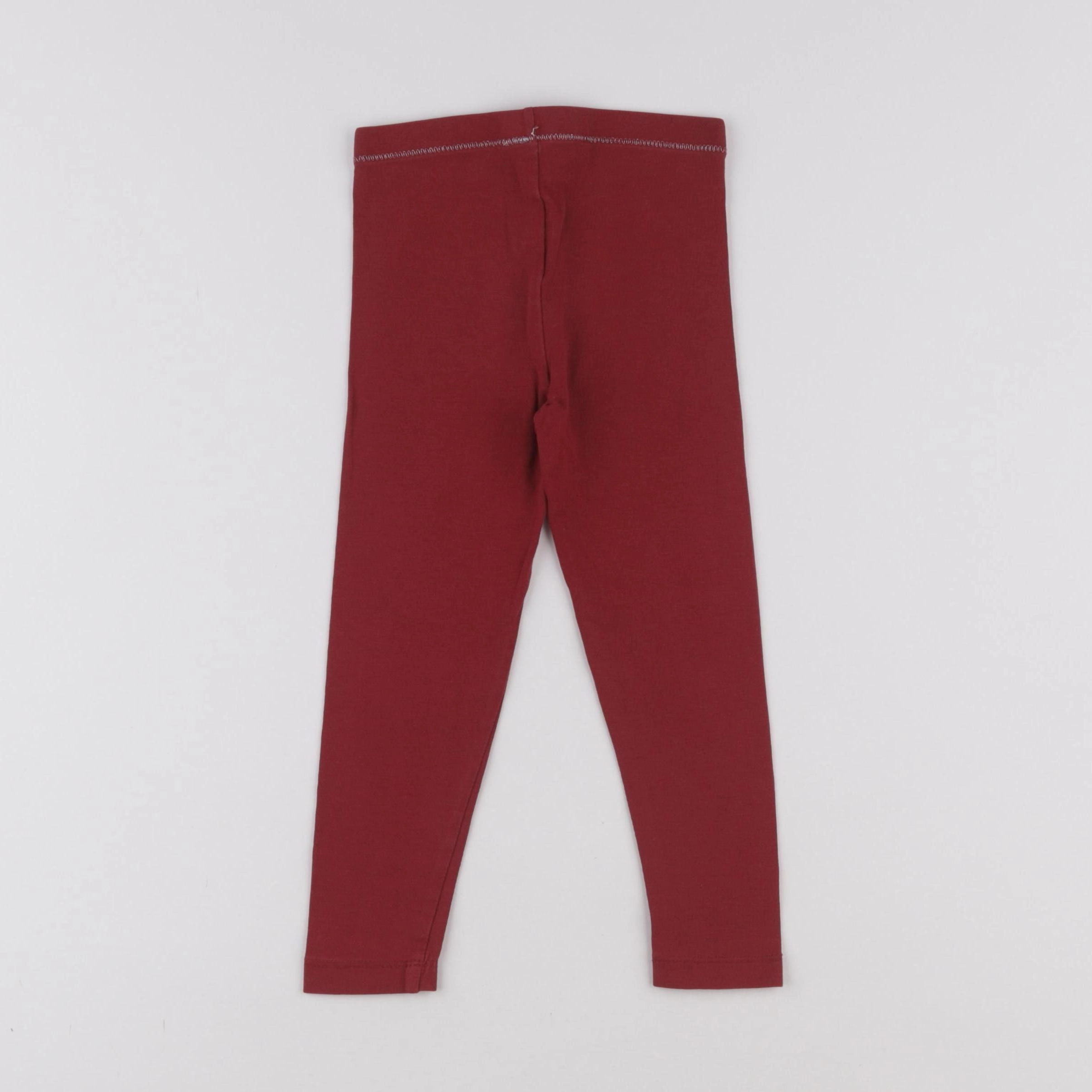 Monoprix - legging rouge - 3 ans