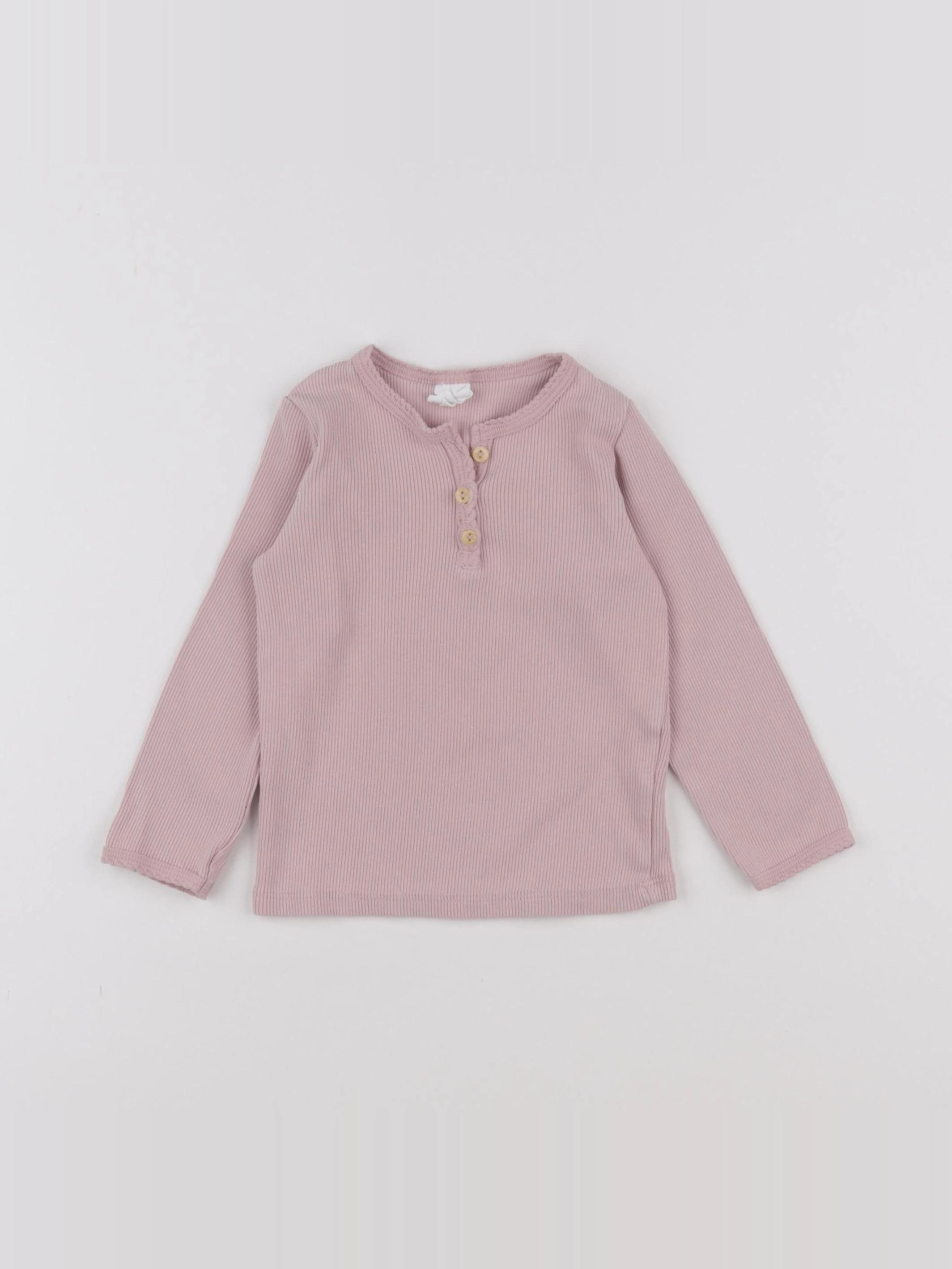 H&M - tee-shirt rose - 12/18 mois
