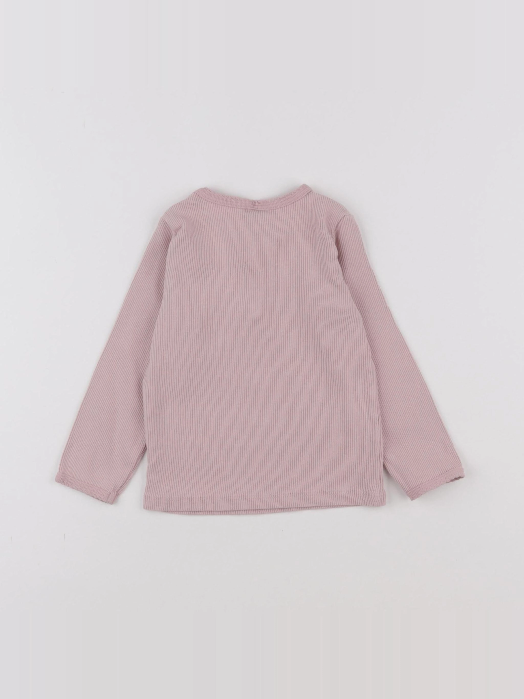 H&M - tee-shirt rose - 12/18 mois