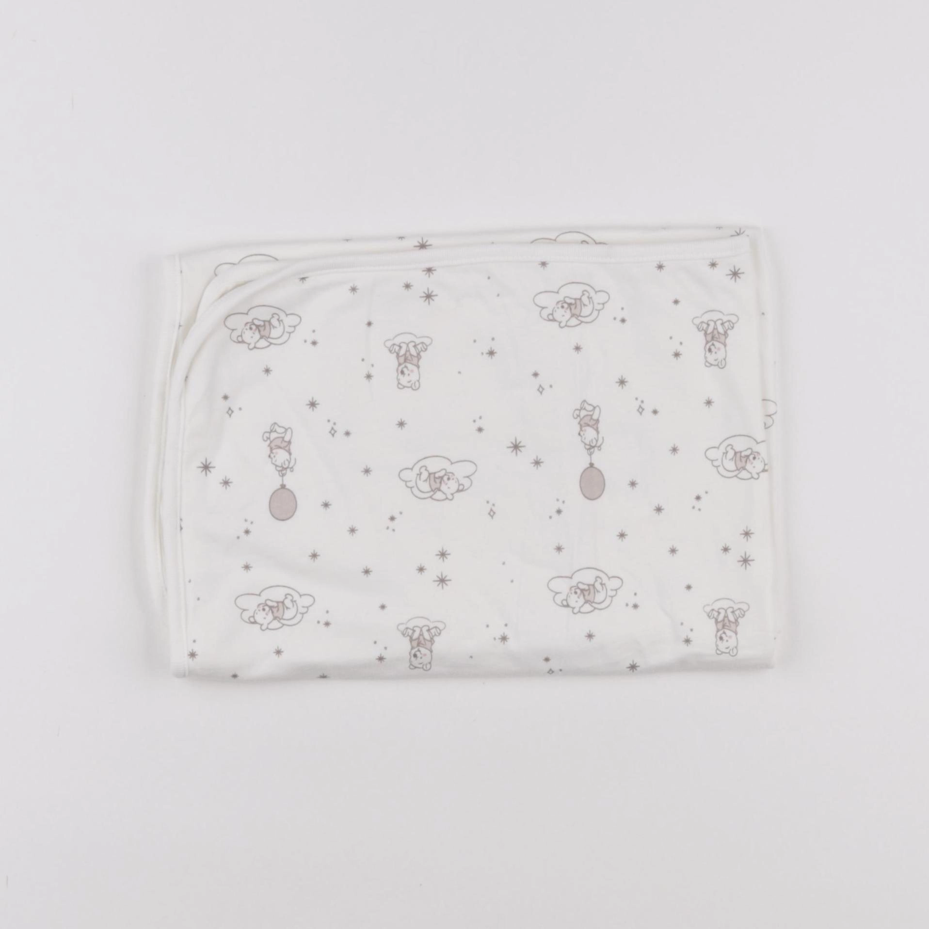 H&M - couverture blanc, marron - 70x70cm