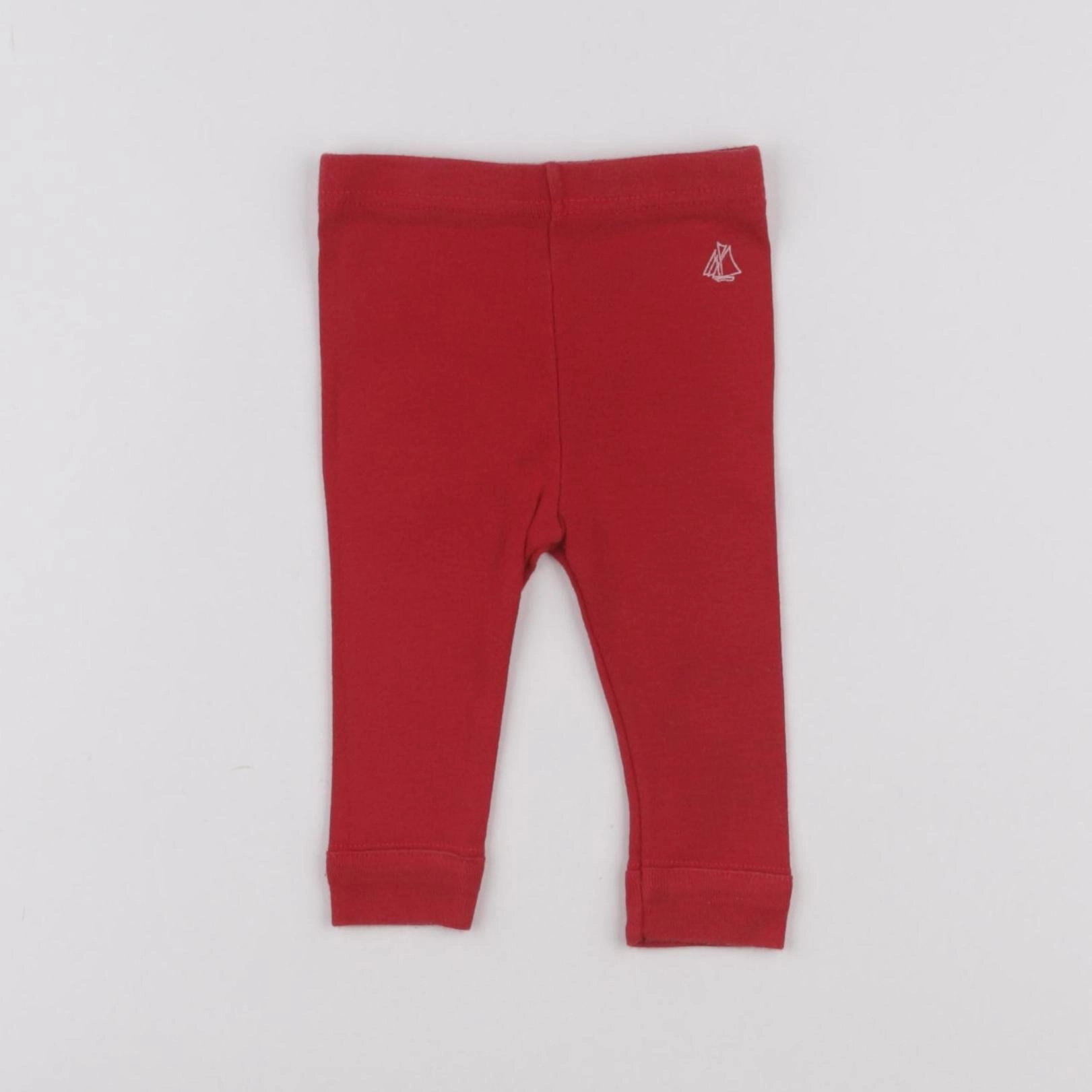 Petit Bateau - legging rouge - 3 mois