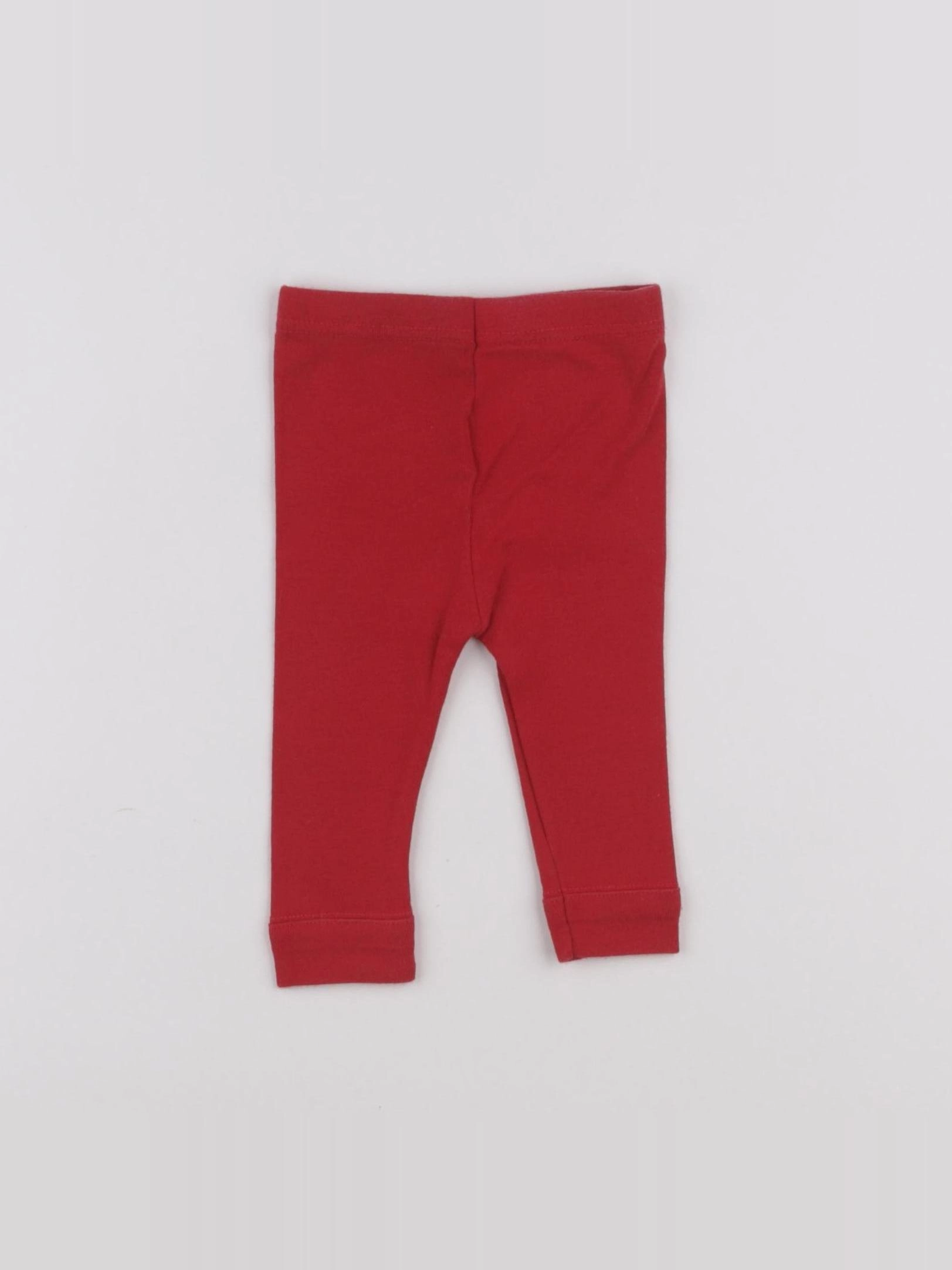 Petit Bateau - legging rouge - 3 mois