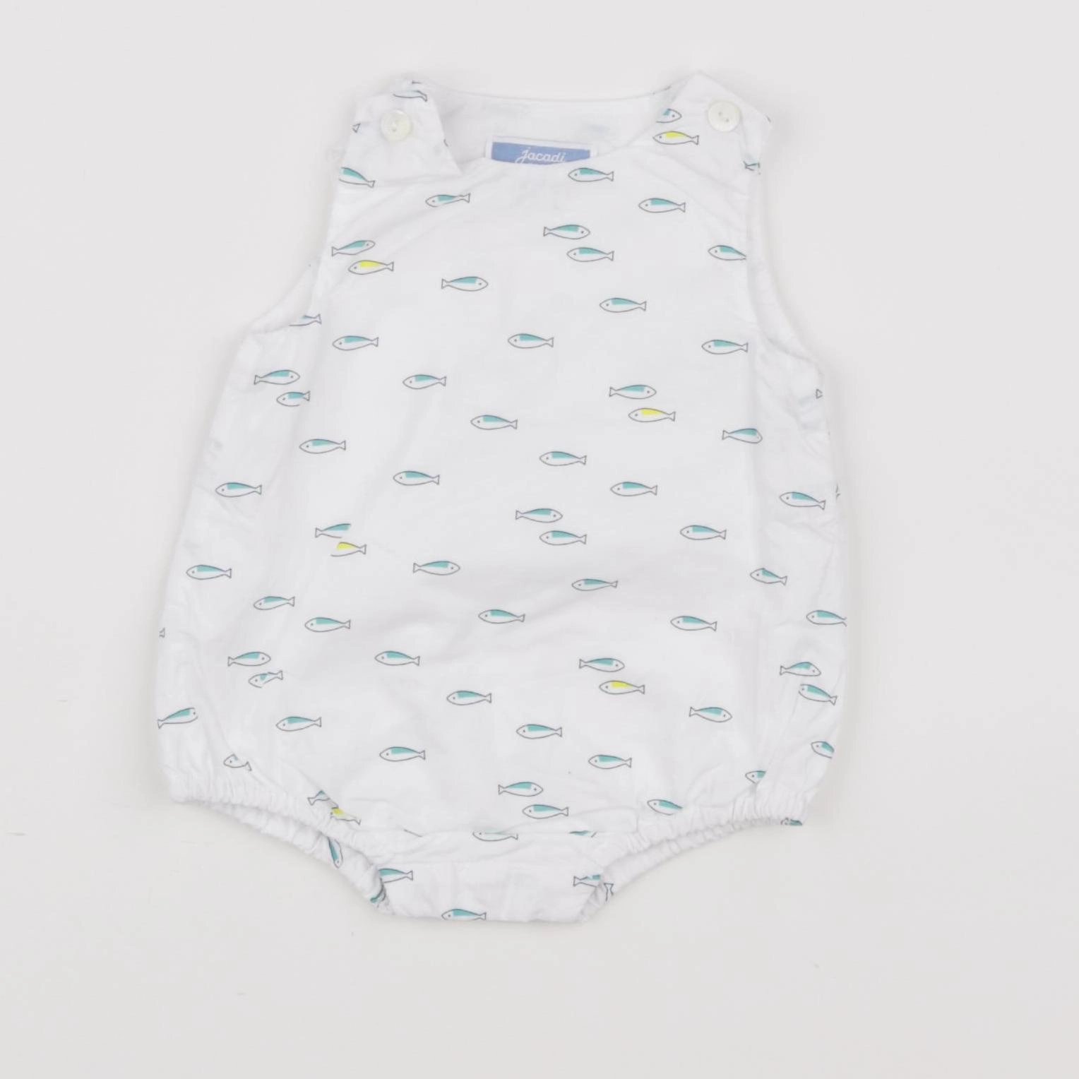 Jacadi - combinaison blanc, bleu - 1 mois
