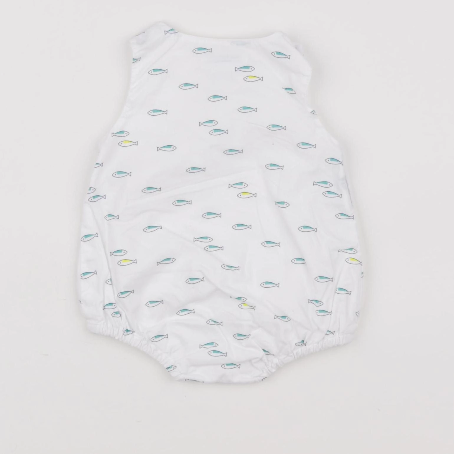 Jacadi - combinaison blanc, bleu - 1 mois