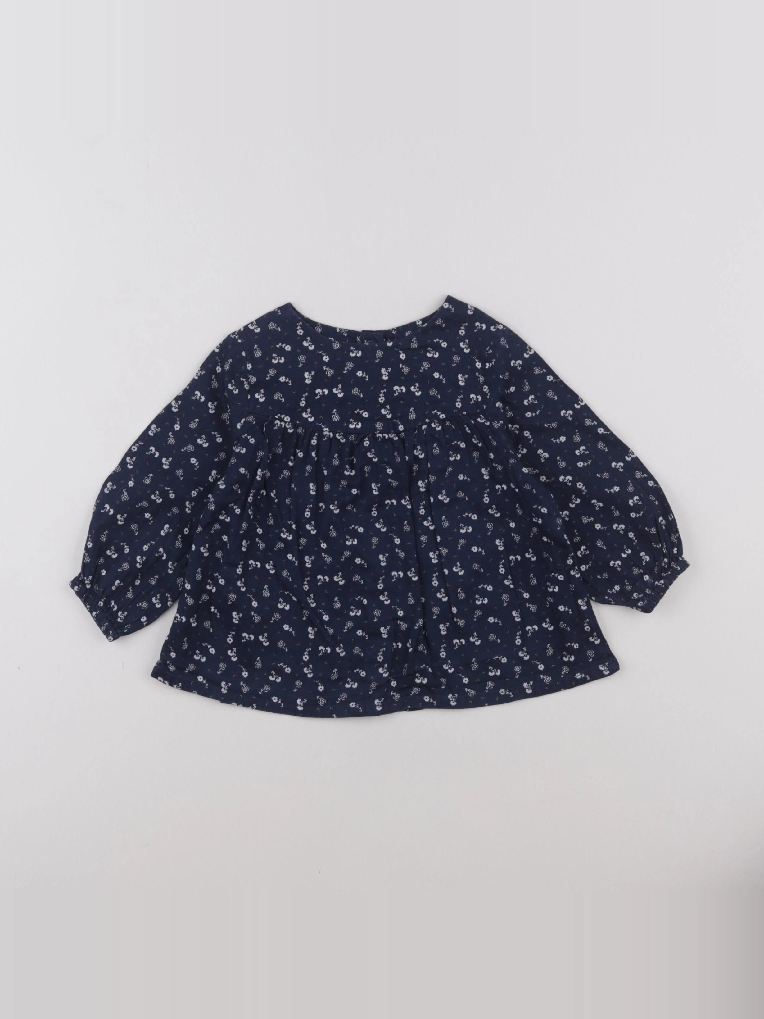 Tape à l'oeil - blouse bleu - 12 mois