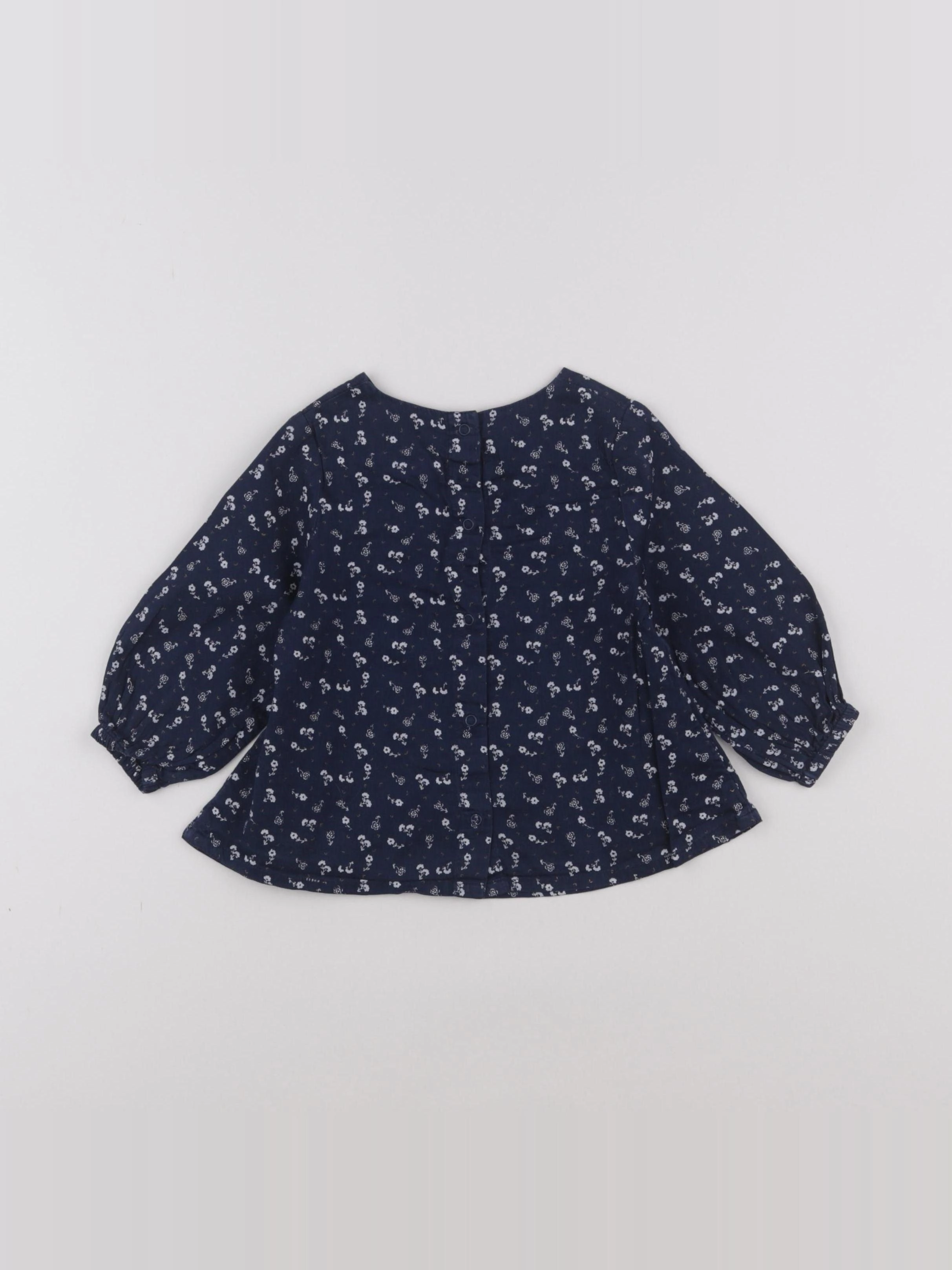 Tape à l'oeil - blouse bleu - 12 mois