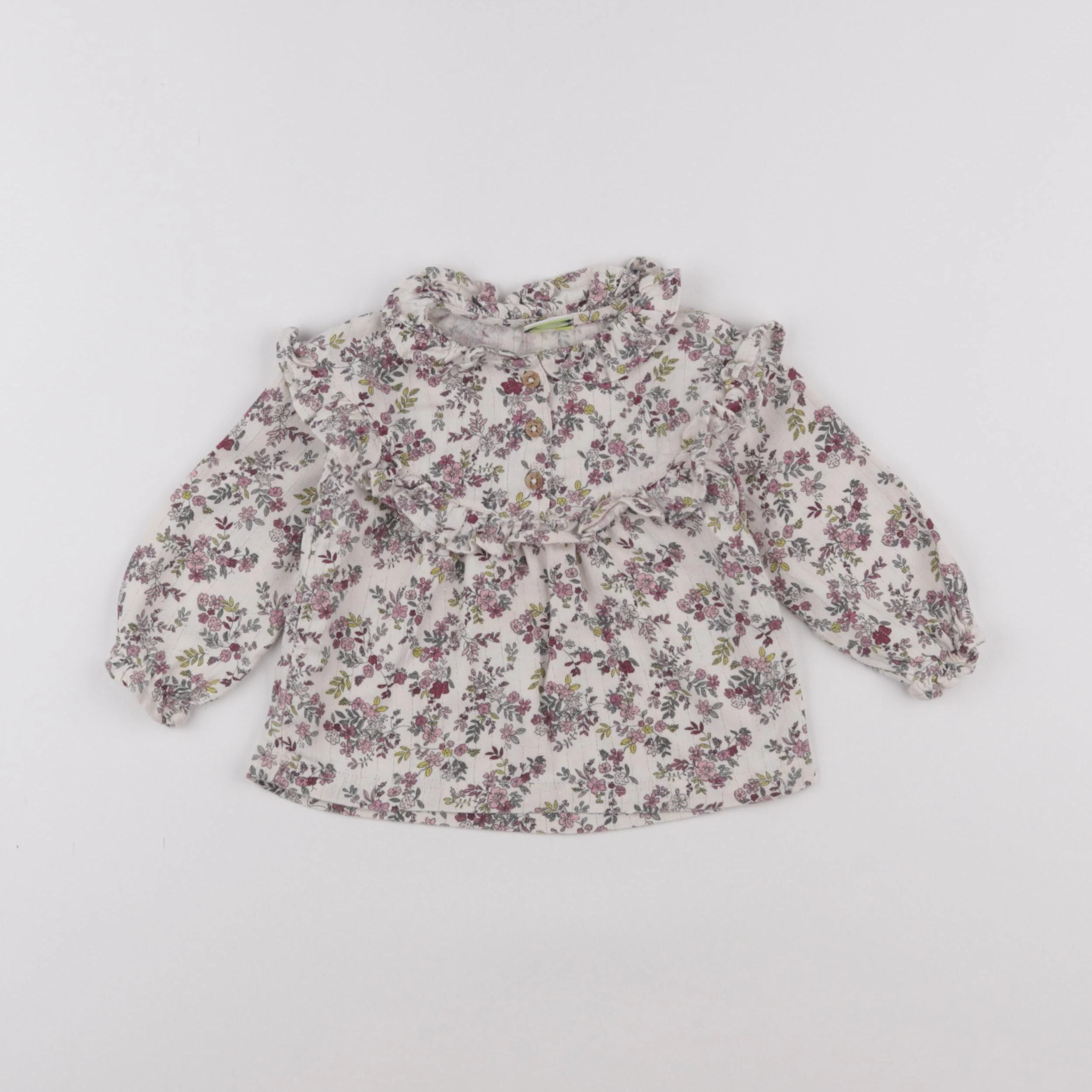 Tape à l'oeil - blouse beige, violet - 18 mois