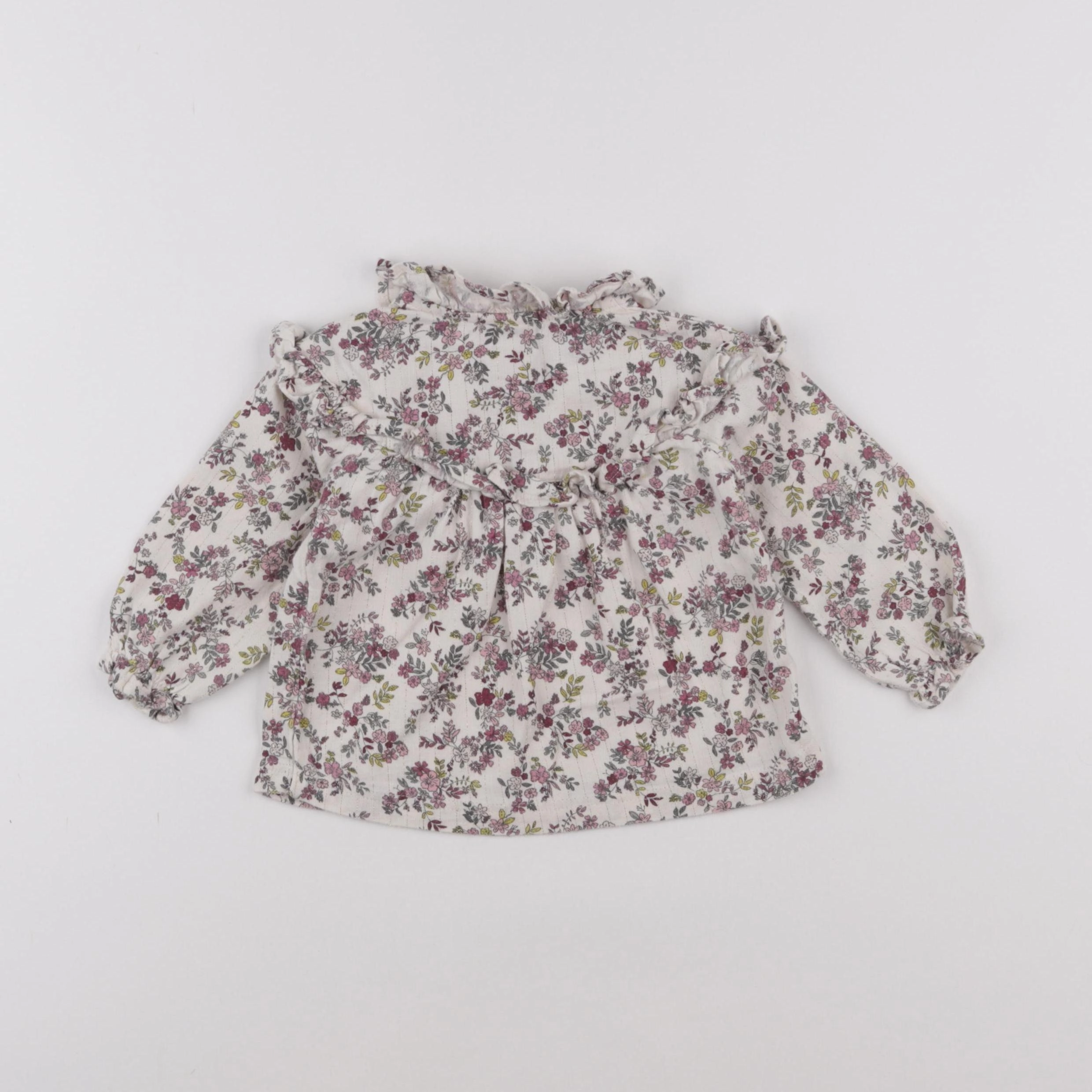 Tape à l'oeil - blouse beige, violet - 18 mois