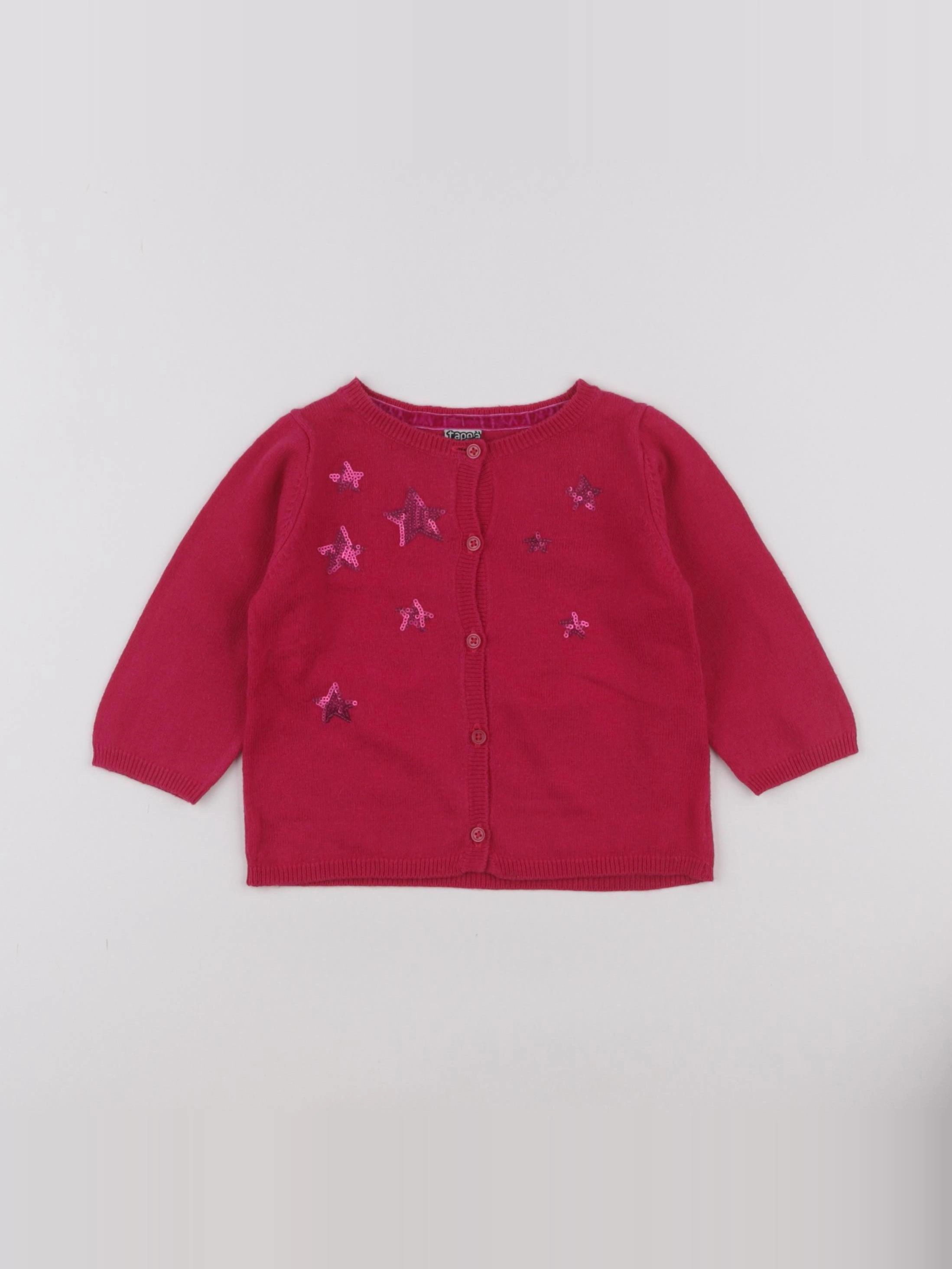 Tape à l'oeil - gilet rose - 9 mois