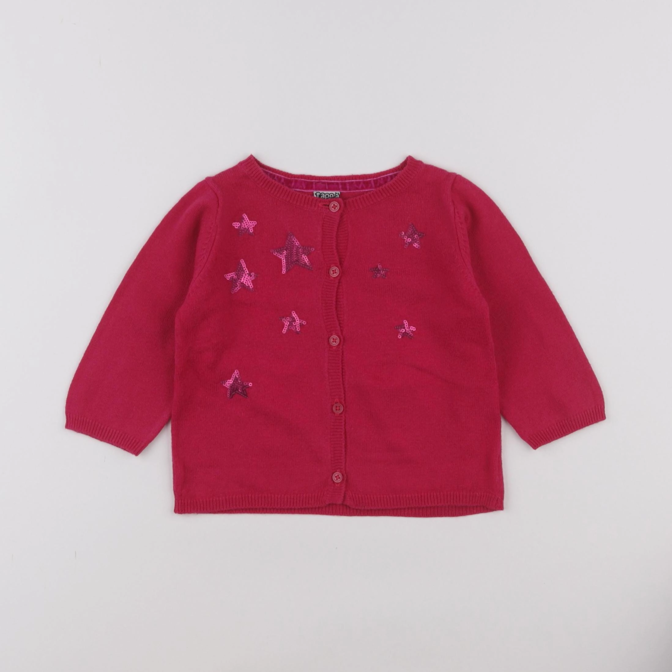 Tape à l'oeil - gilet rose - 9 mois