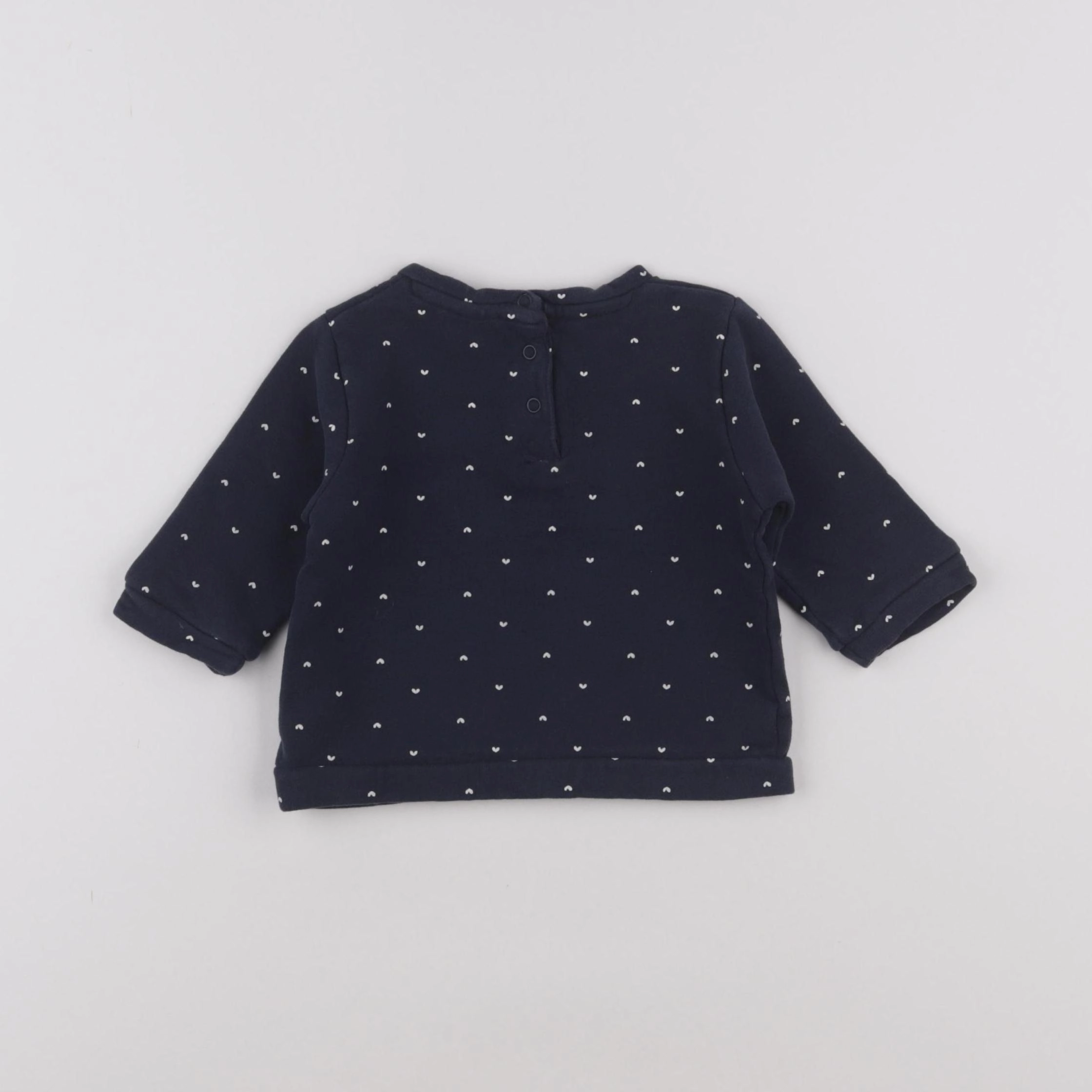 Vertbaudet - sweat bleu - 3 mois