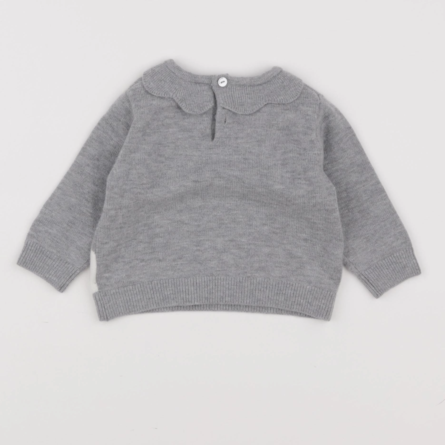 Jacadi - pull gris - 6 mois