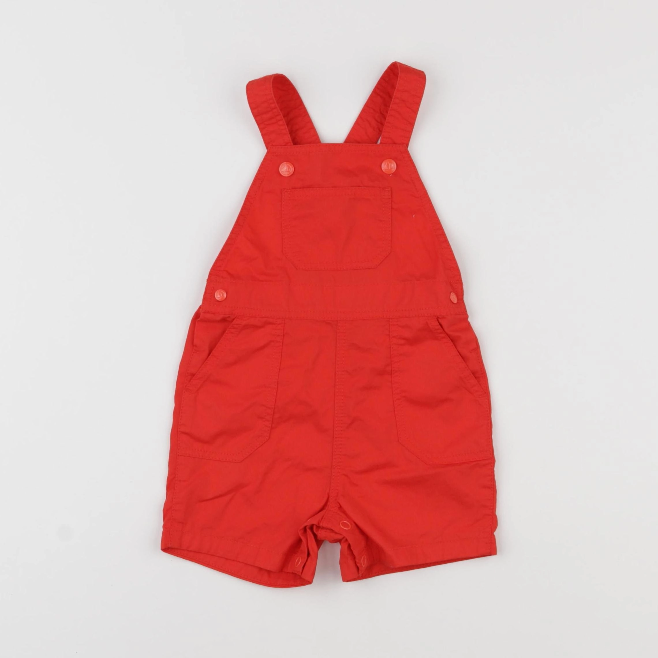 Petit Bateau - salopette rouge - 6 mois