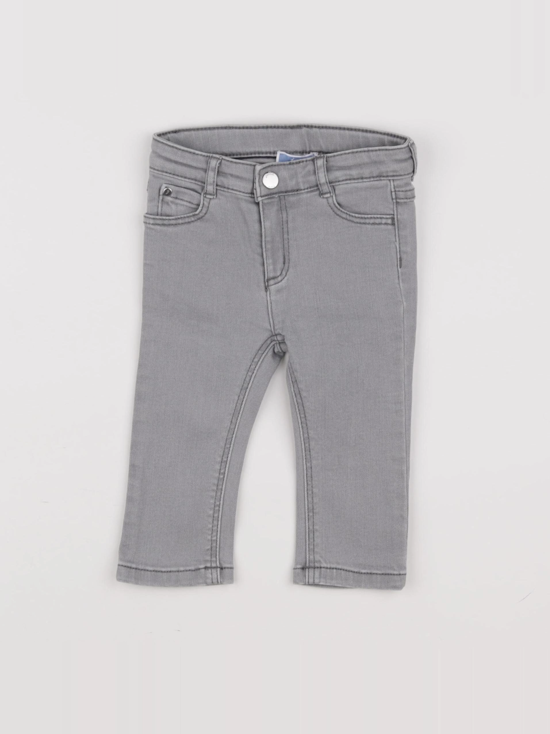 Jacadi - jean gris - 12 mois
