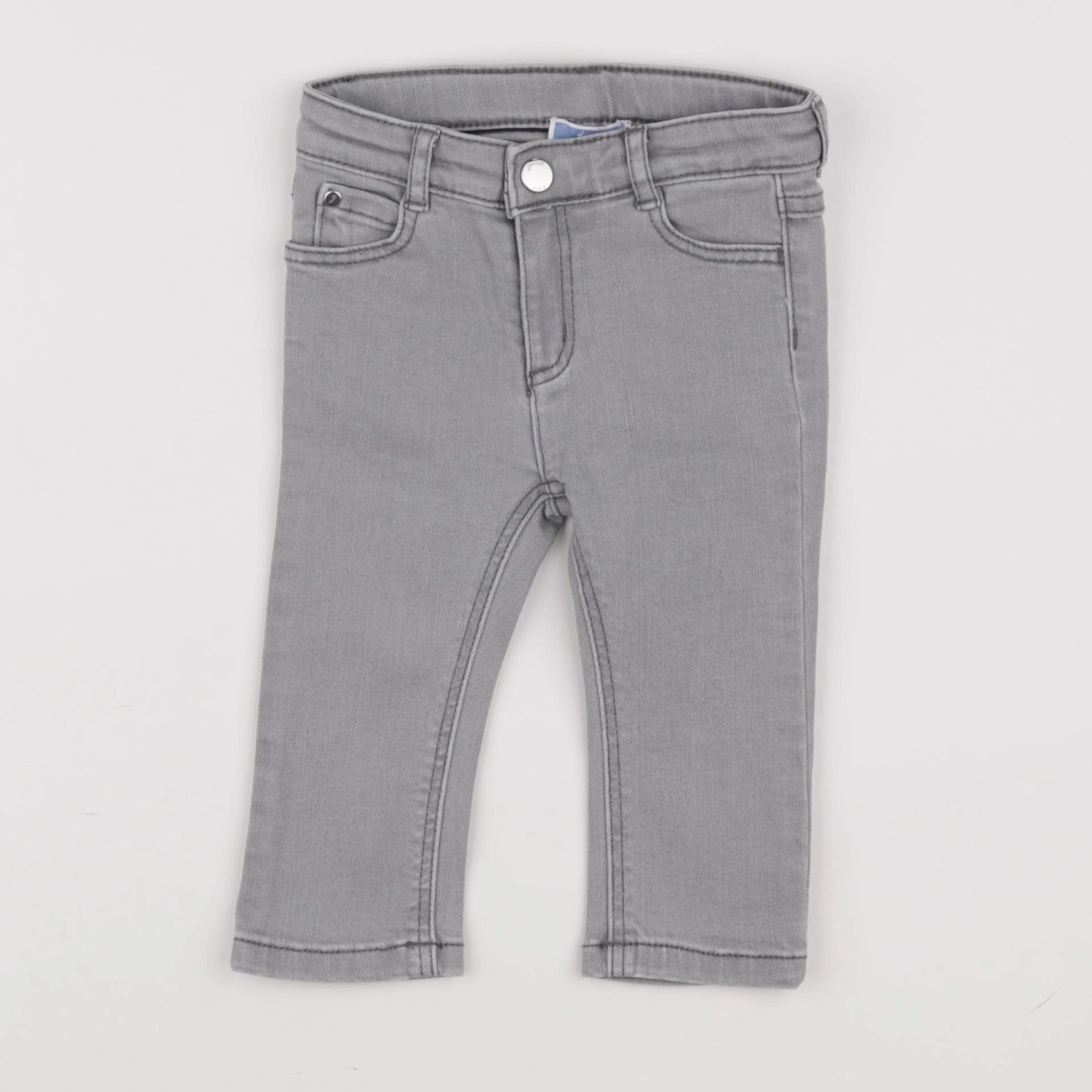 Jacadi - jean gris - 12 mois