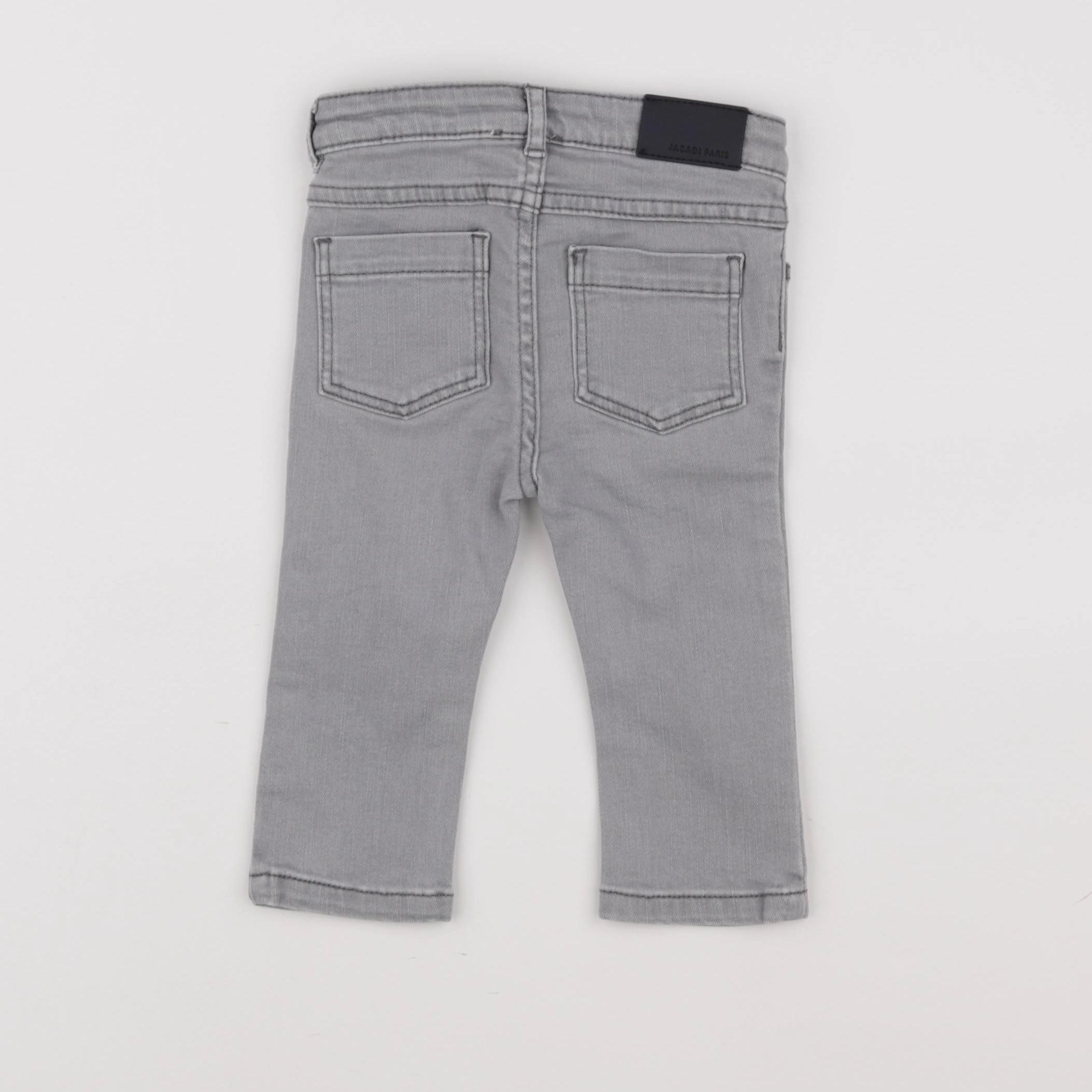 Jacadi - jean gris - 12 mois