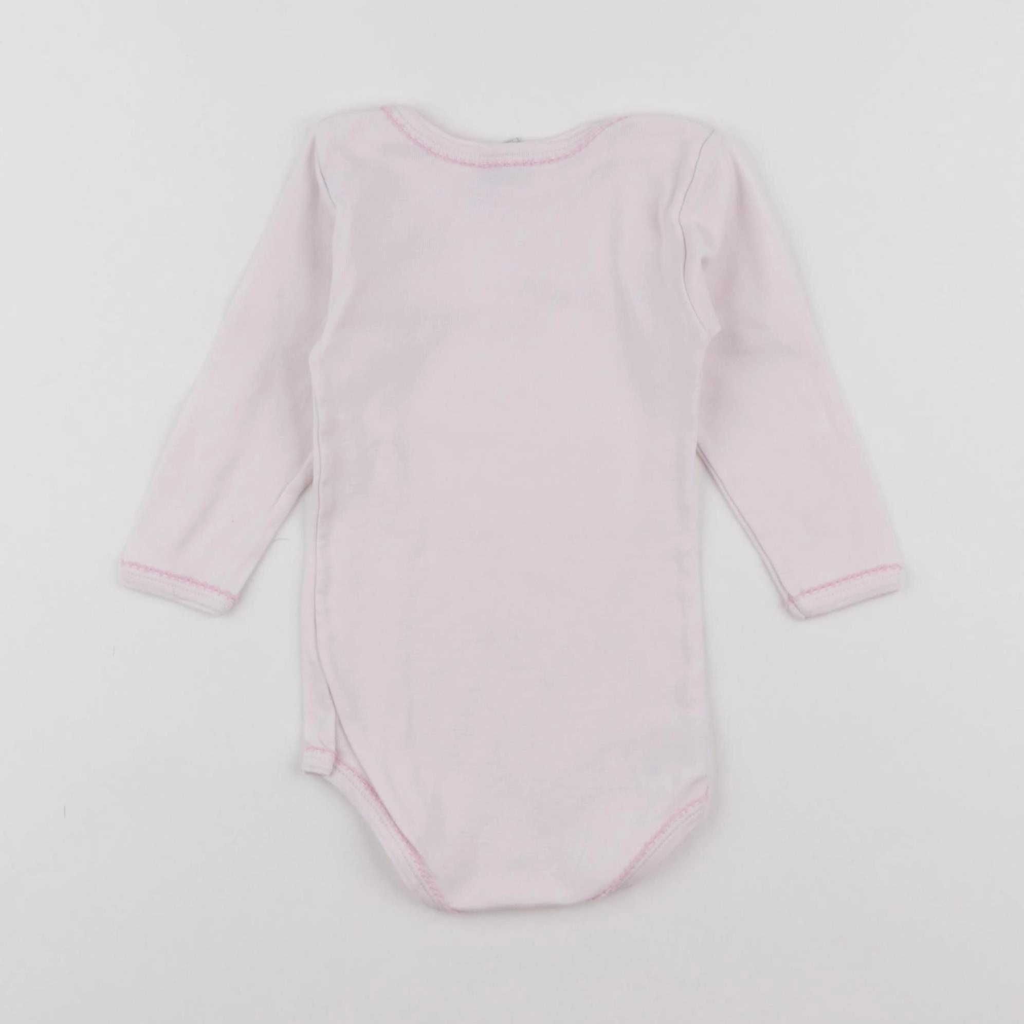 Petit Bateau - body rose - 12 mois