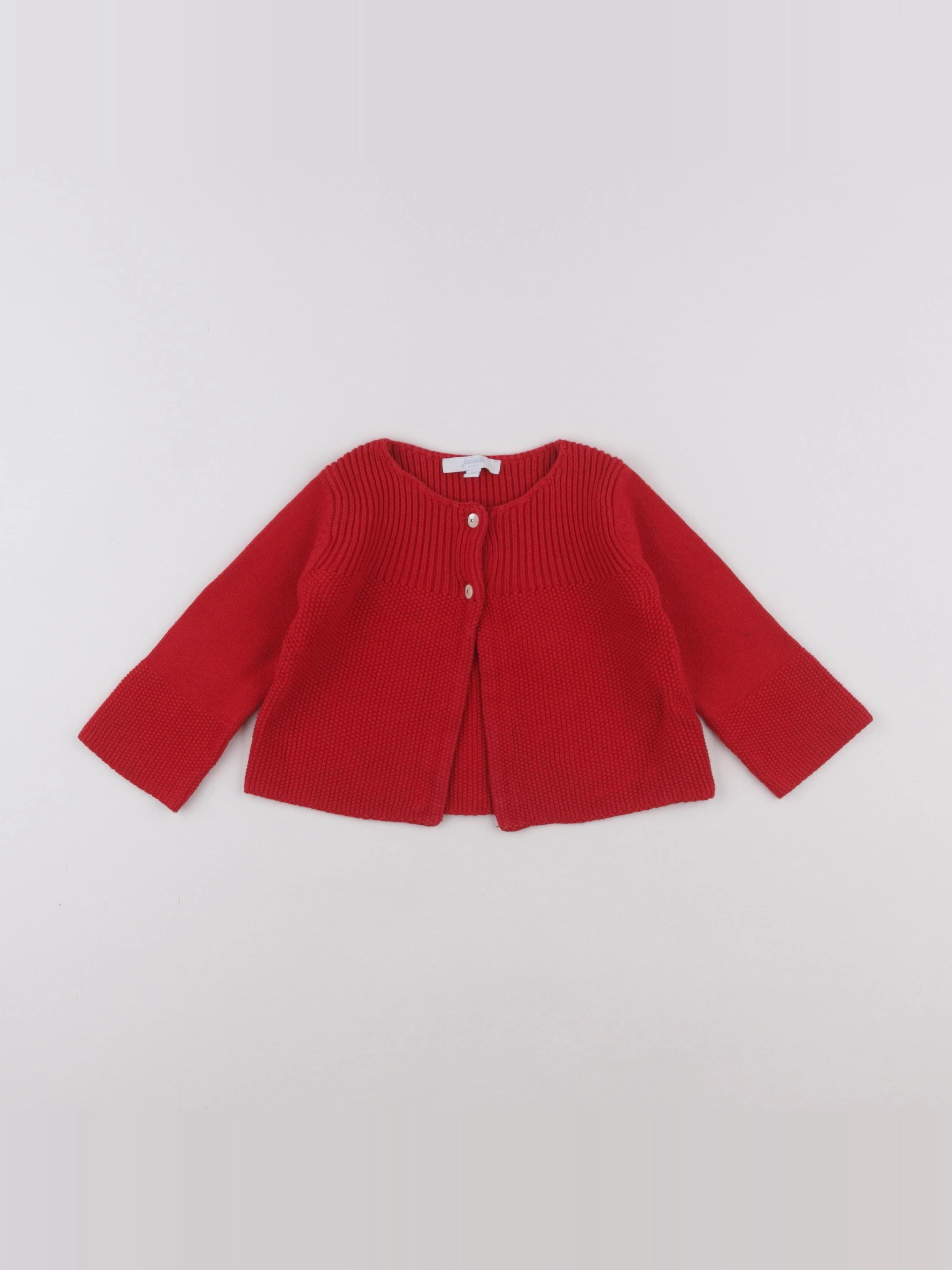 Jacadi - gilet rouge - 12 mois