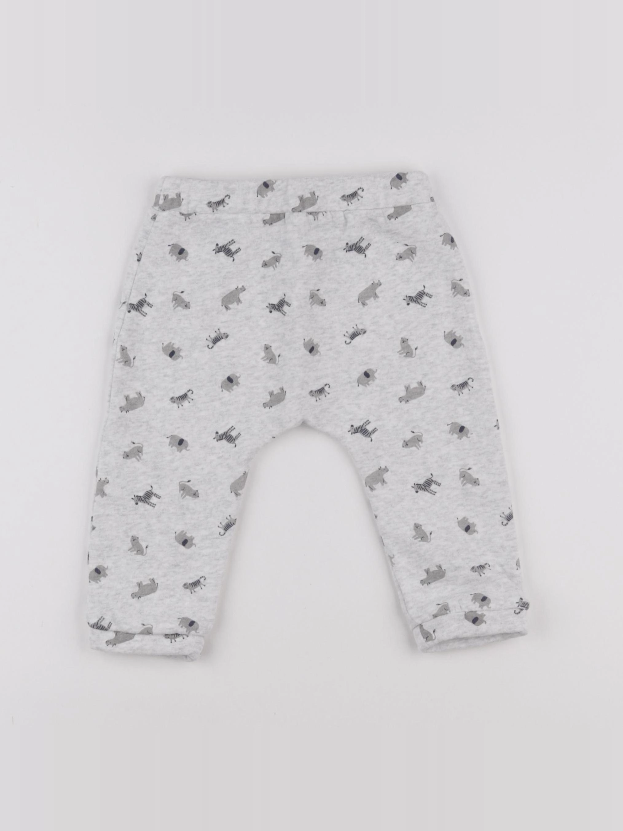 Boutchou - jogging doublé gris - 12 mois