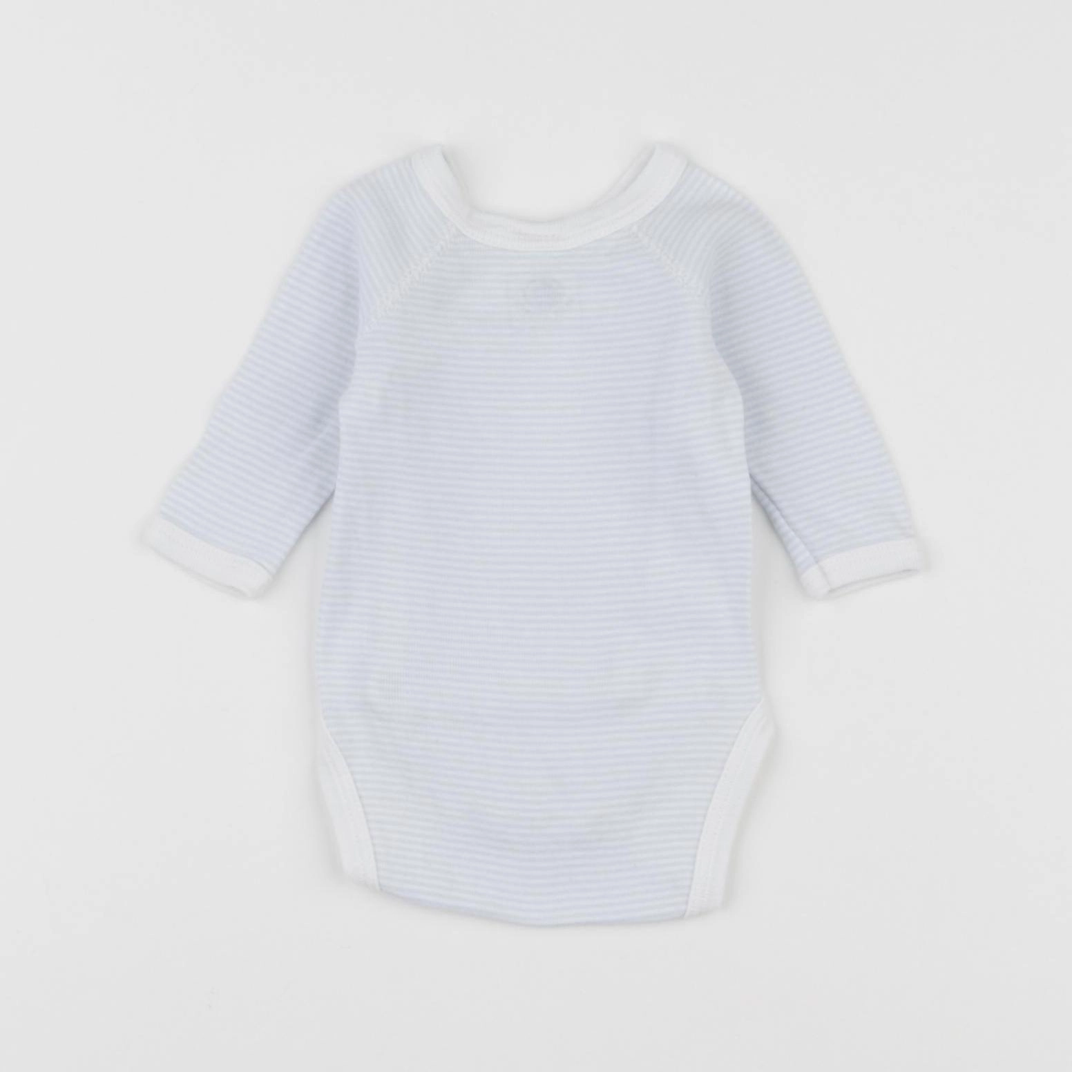 Petit Bateau - body bleu - 0 mois