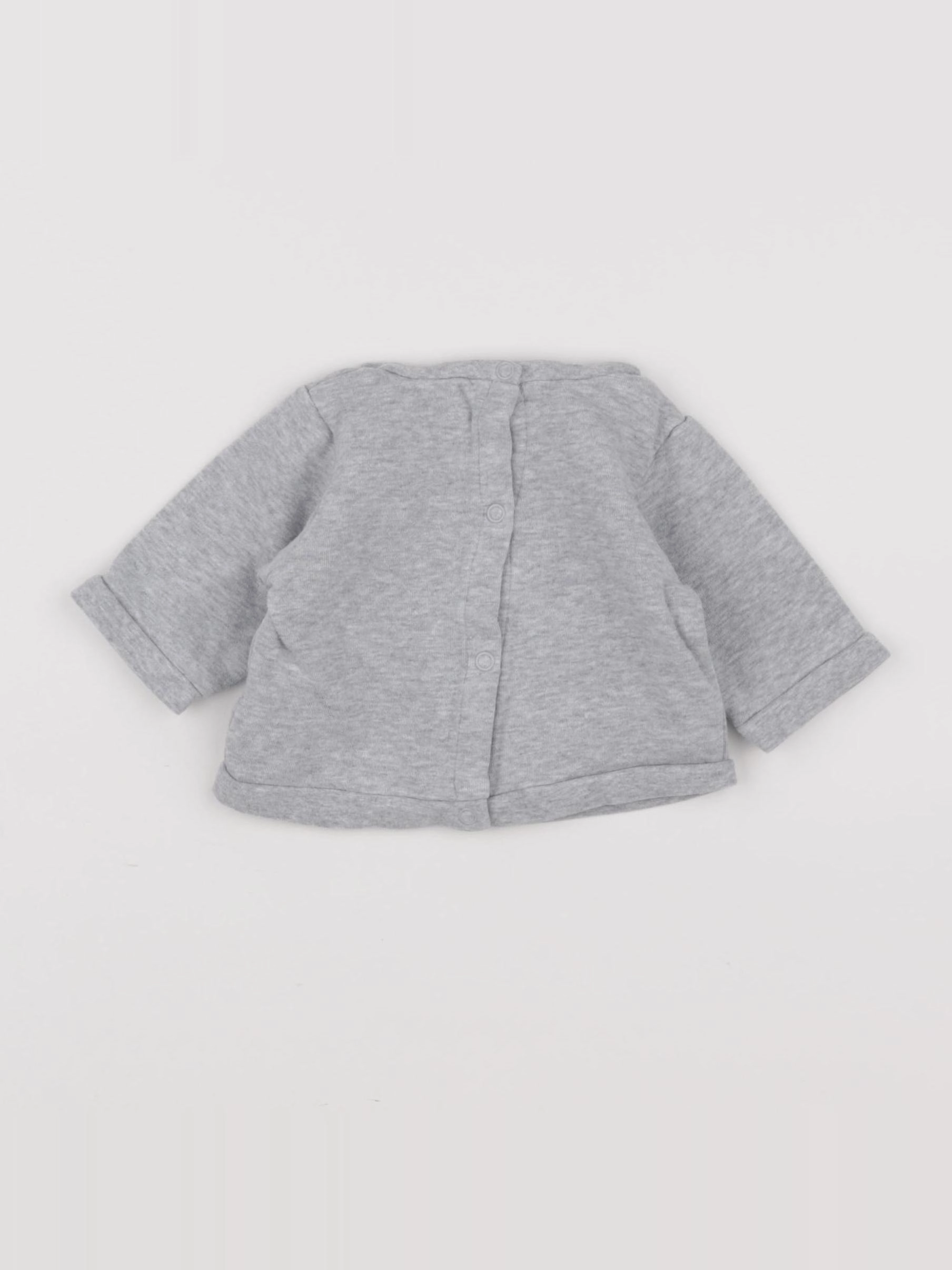 Jacadi - sweat gris - 3 mois