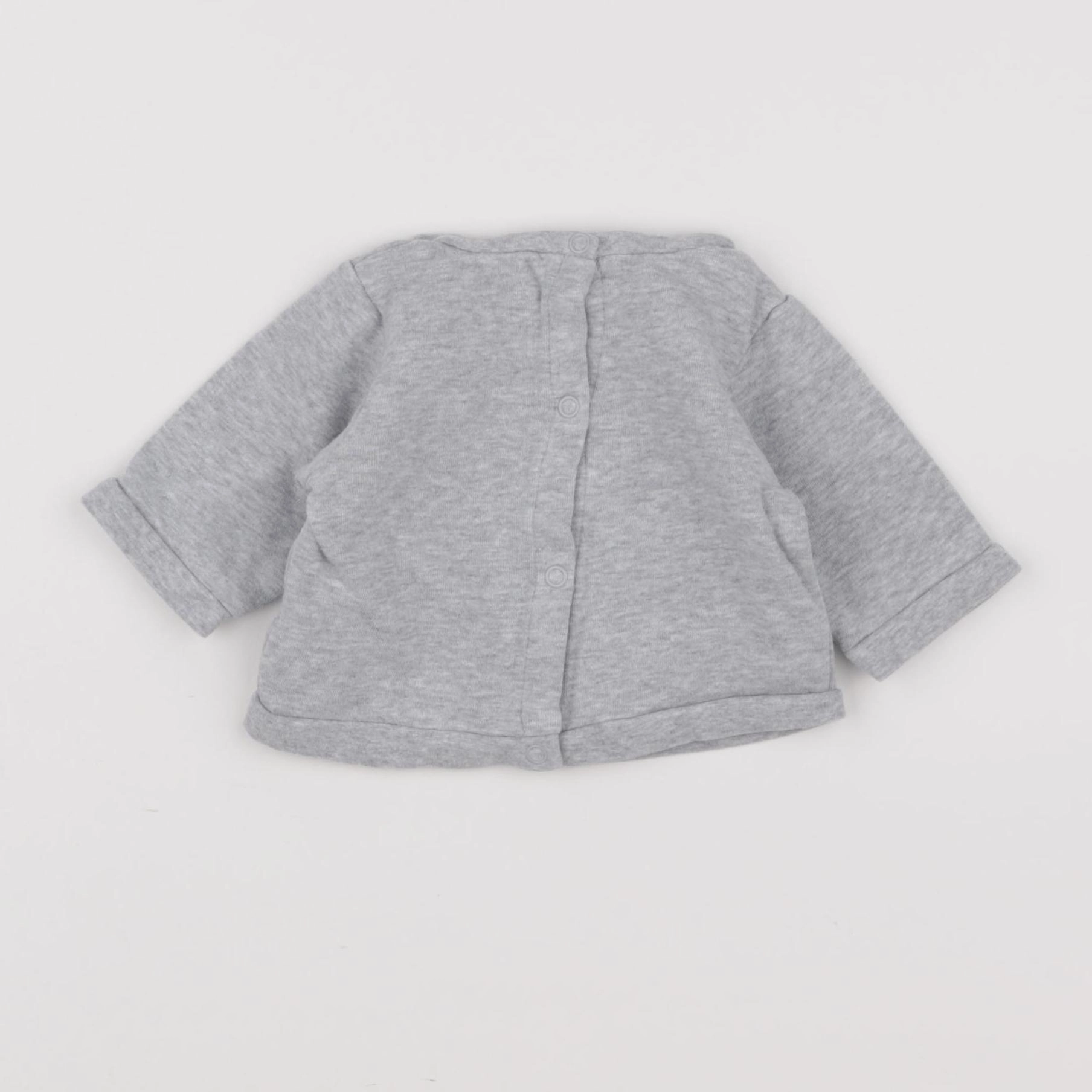 Jacadi - sweat gris - 3 mois