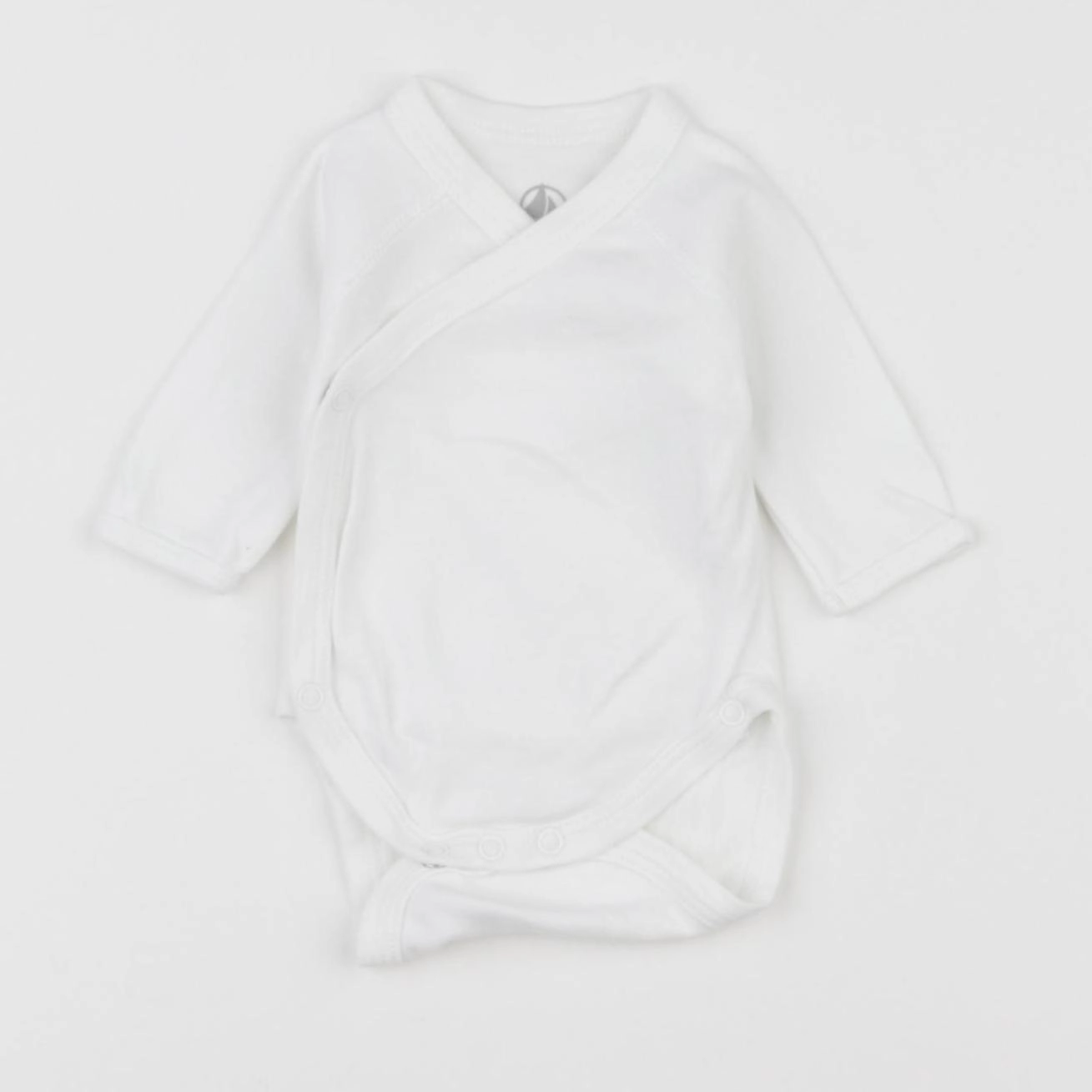 Petit Bateau - body blanc - 0 mois