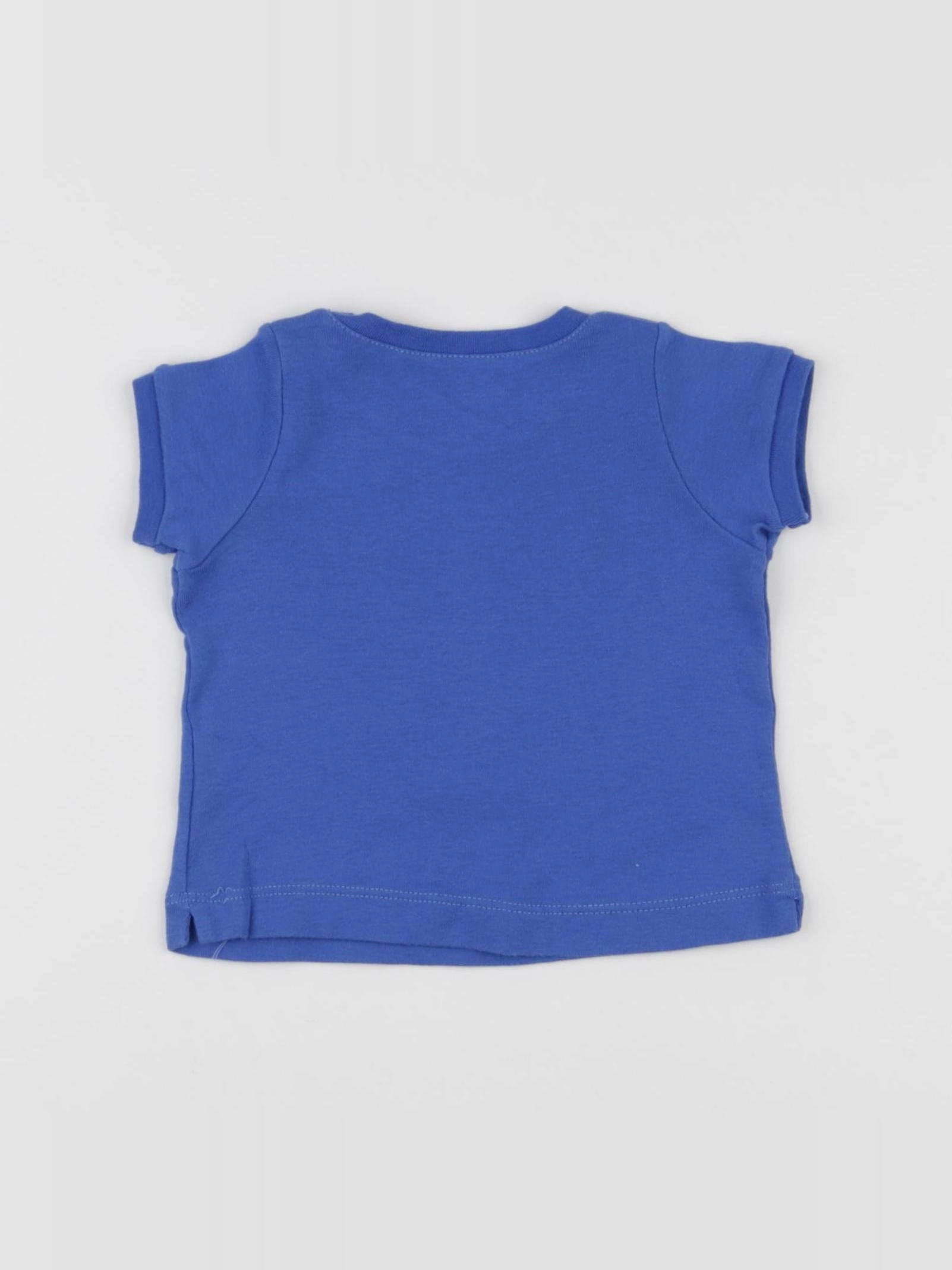 Petit Bateau - tee-shirt bleu - 6 mois