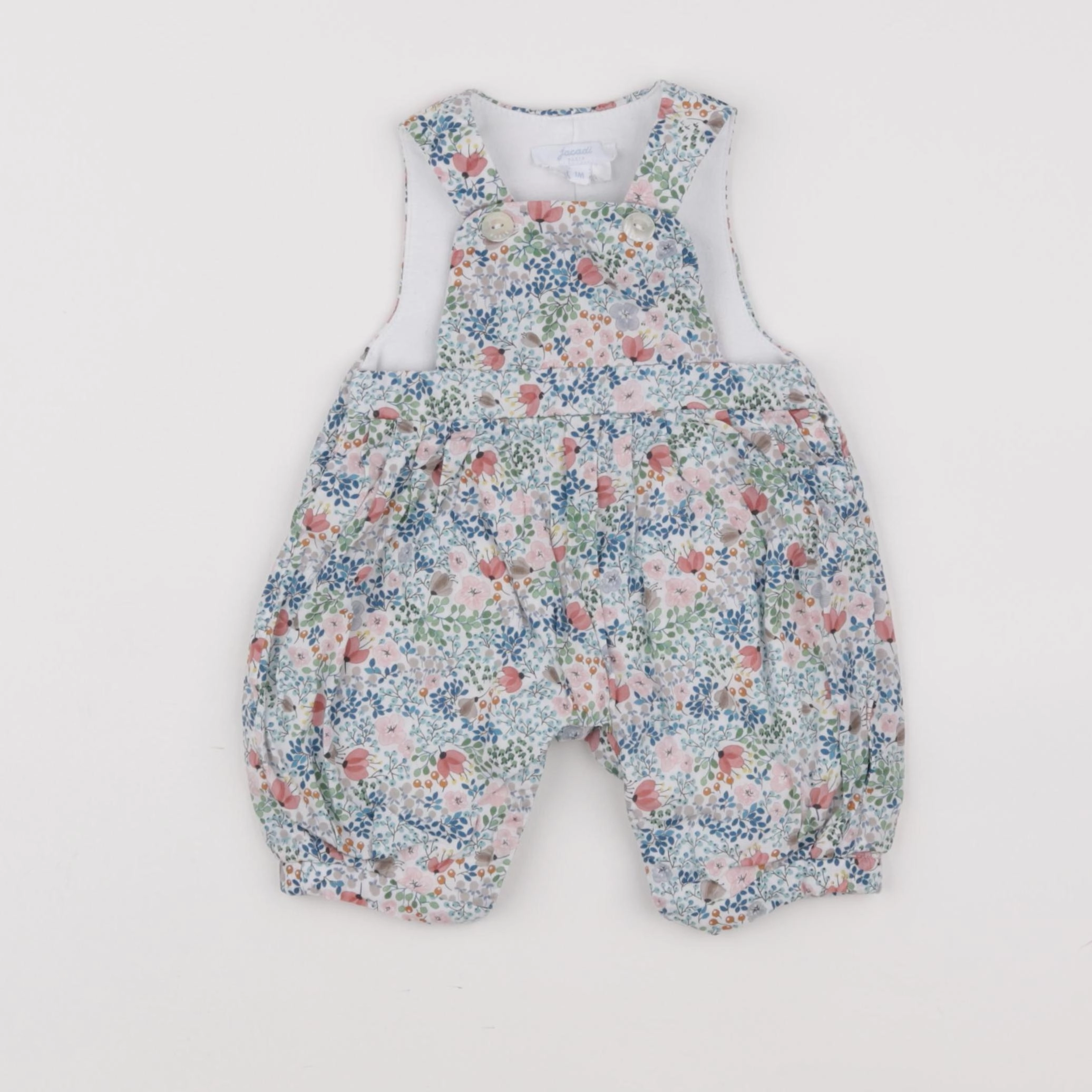 Jacadi - salopette liberty multicolore - 1 mois