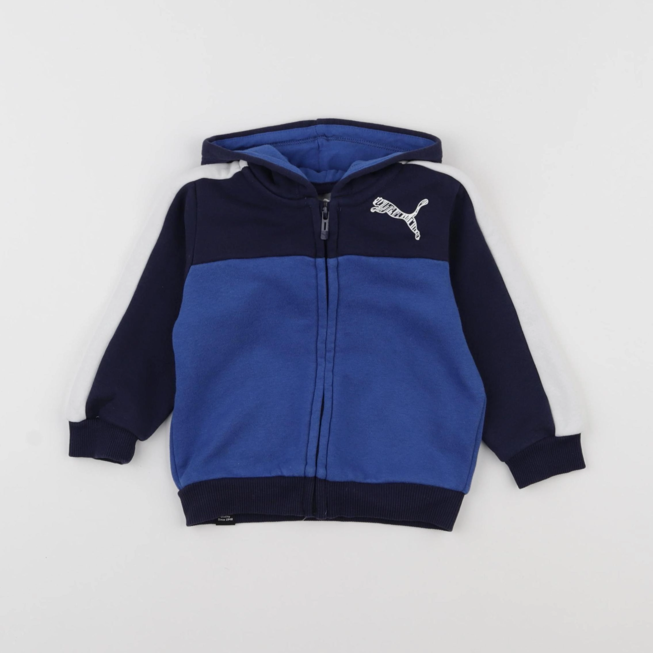 Puma - sweat bleu - 6/9 mois