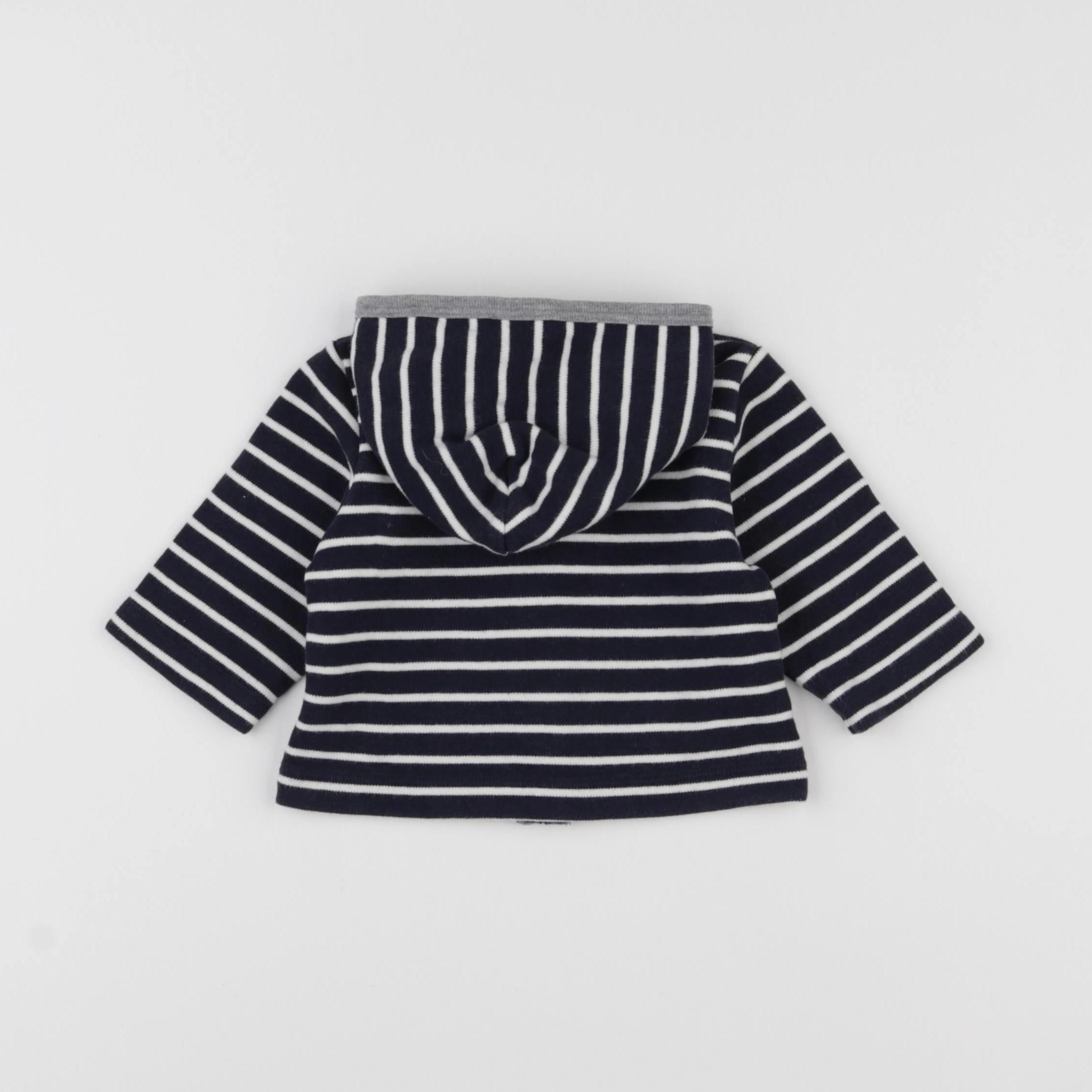Petit Bateau - sweat bleu - 6 mois