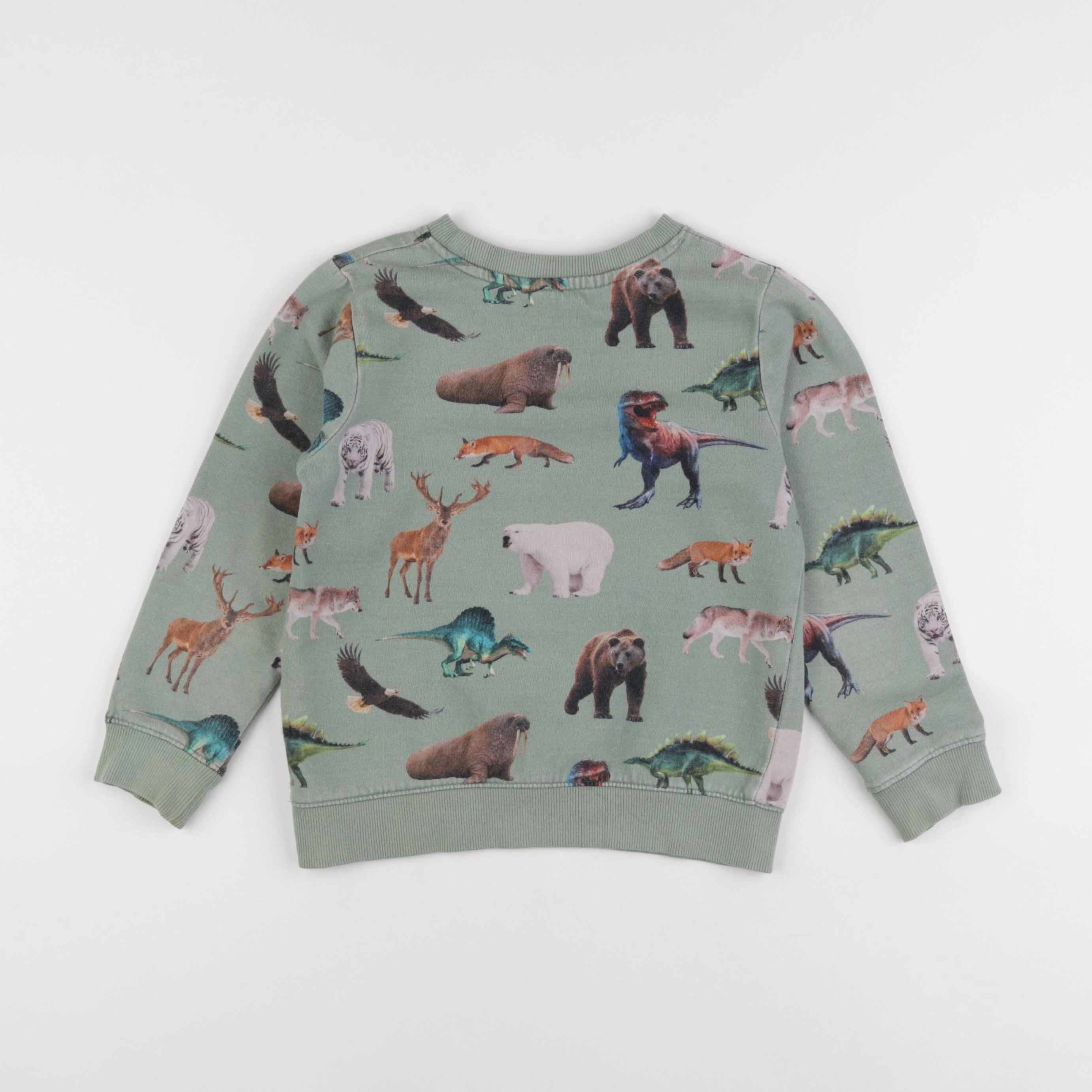 H&M - sweat vert - 6/8 ans