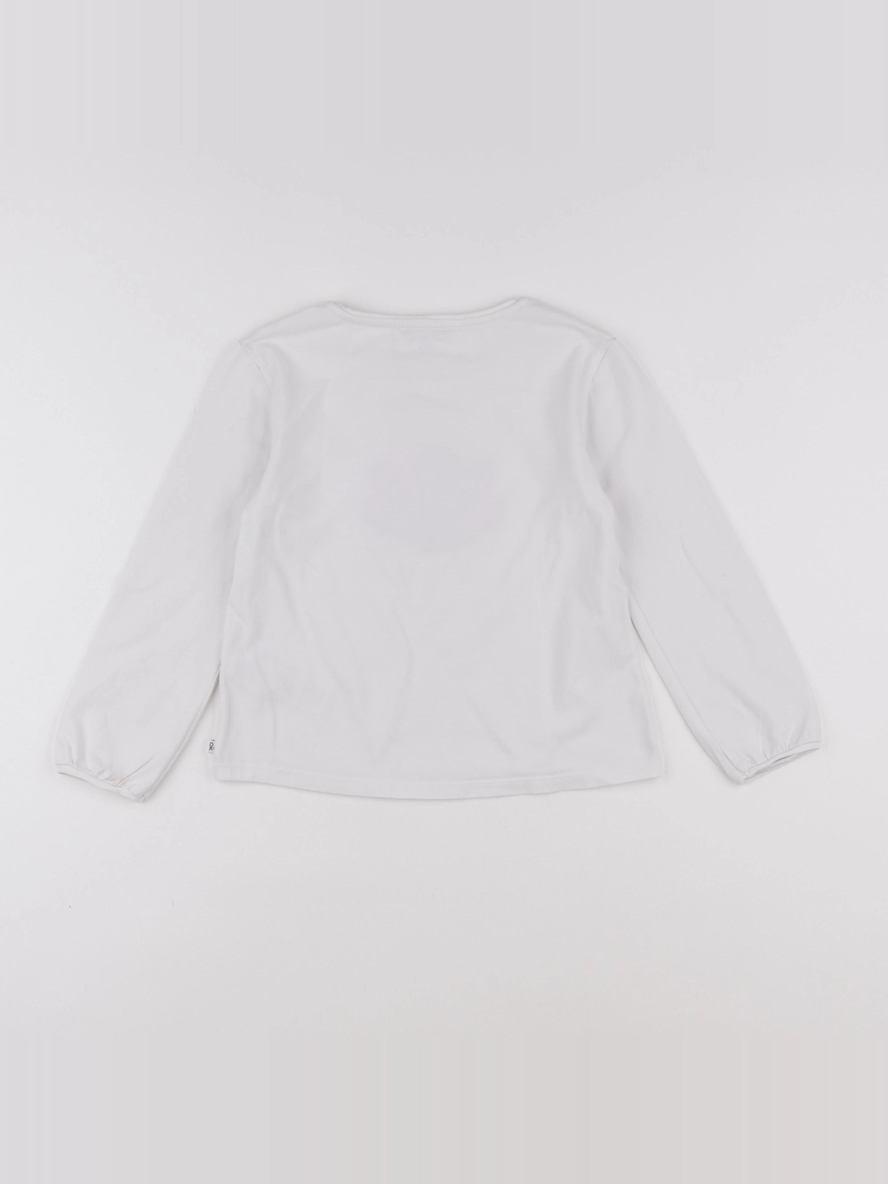 Okaidi - tee-shirt blanc - 8 ans