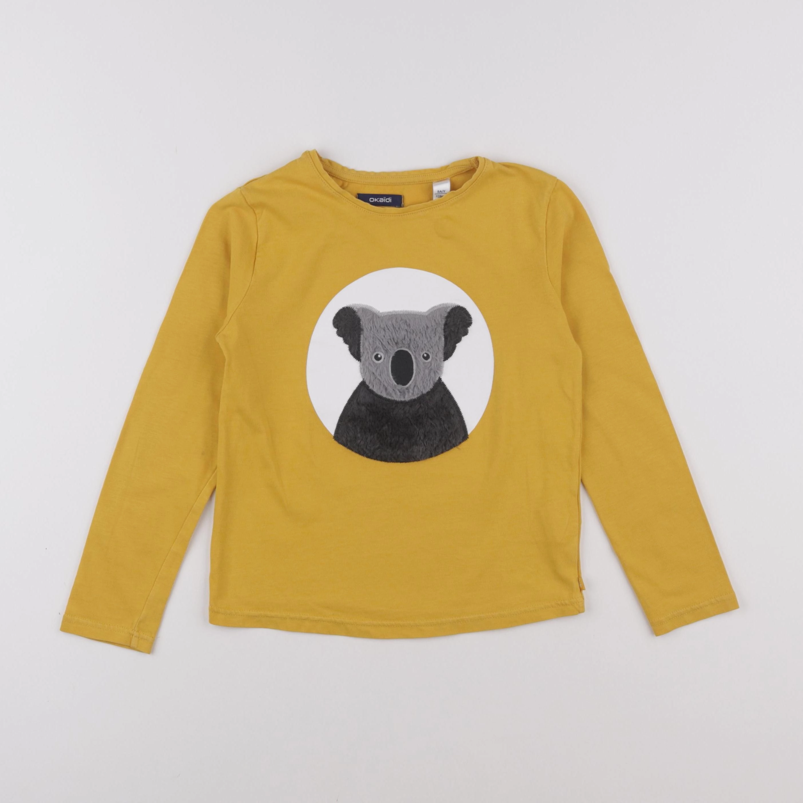 Okaidi - tee-shirt jaune - 8 ans