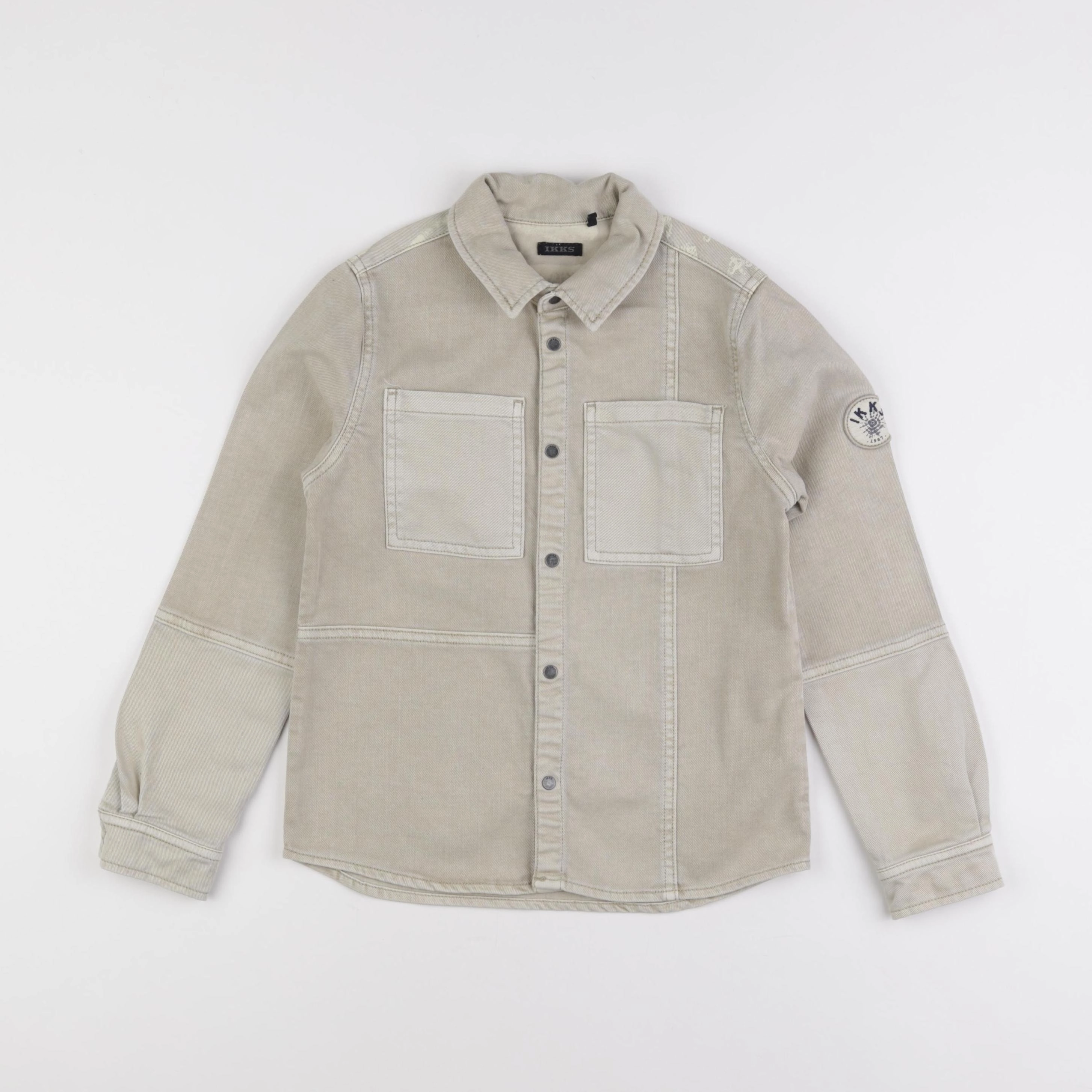 IKKS - chemise beige - 8 ans