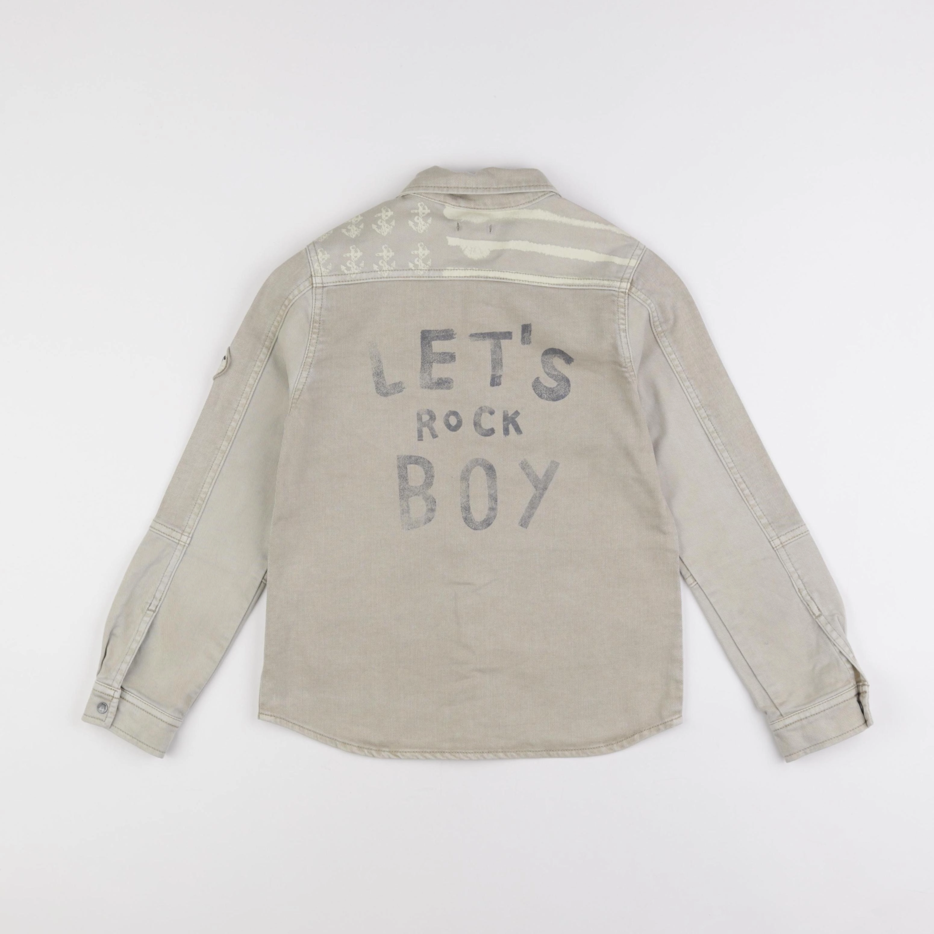 IKKS - chemise beige - 8 ans