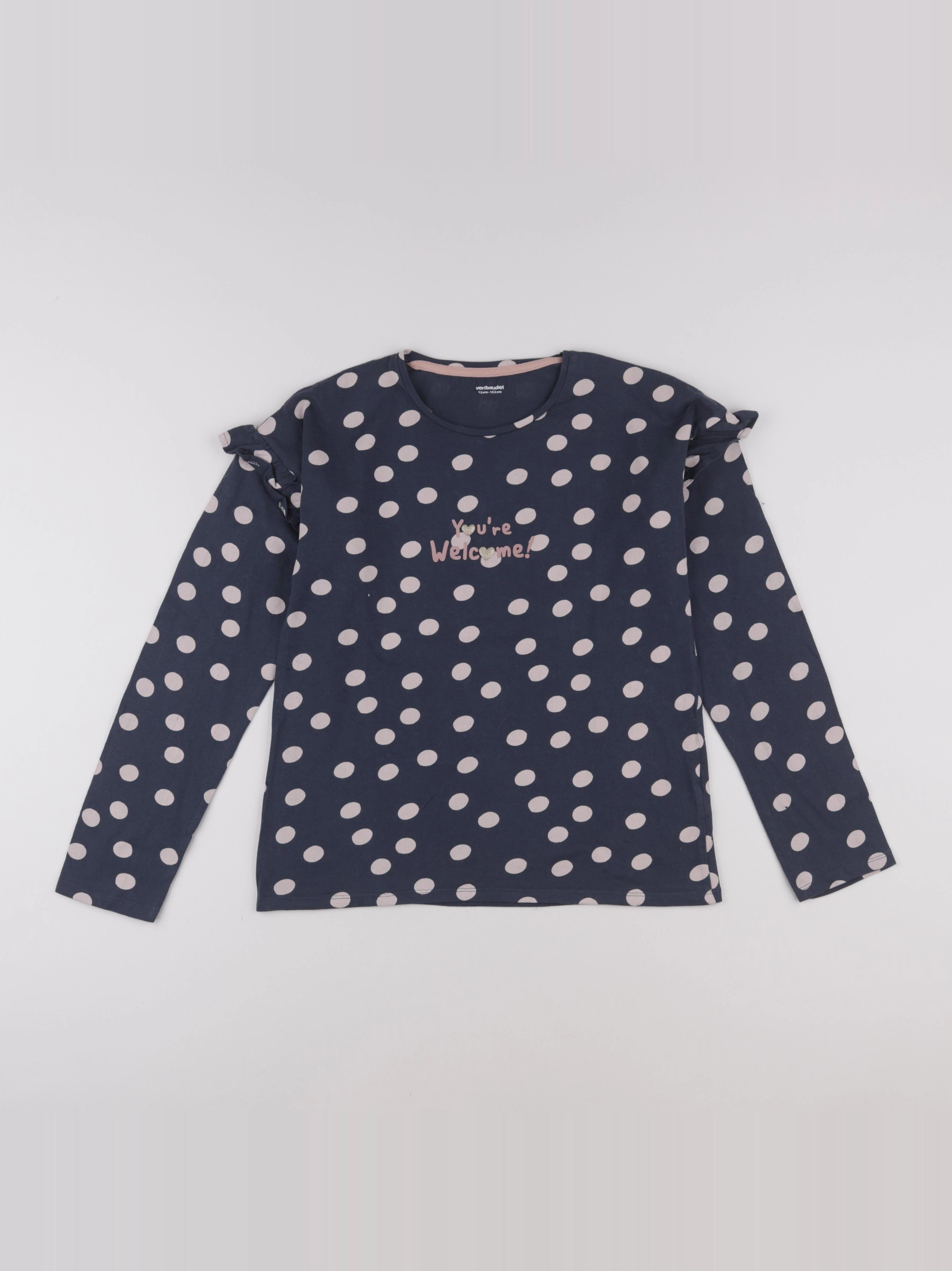 Vertbaudet - tee-shirt bleu - 12 ans