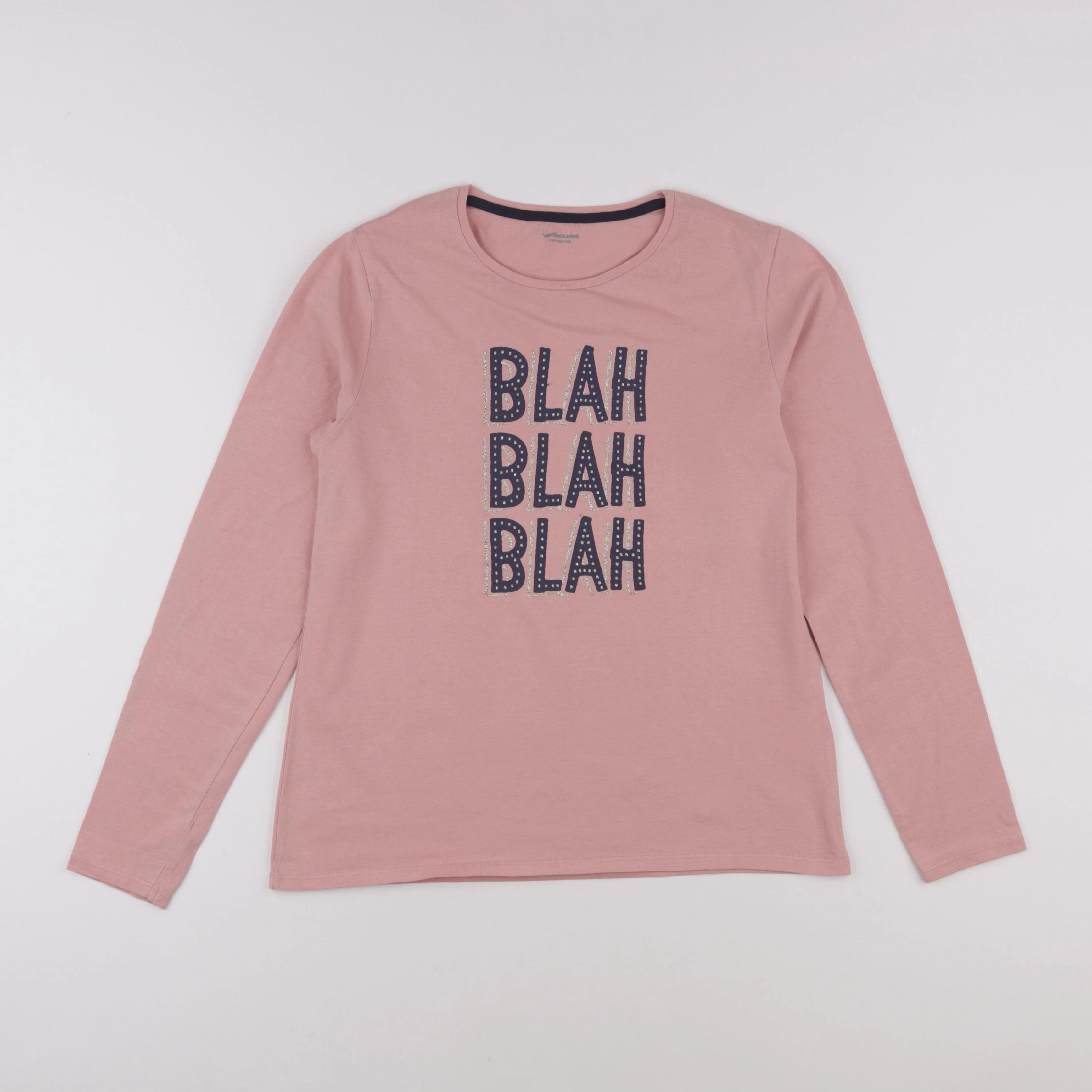 Vertbaudet - tee-shirt rose - 14 ans