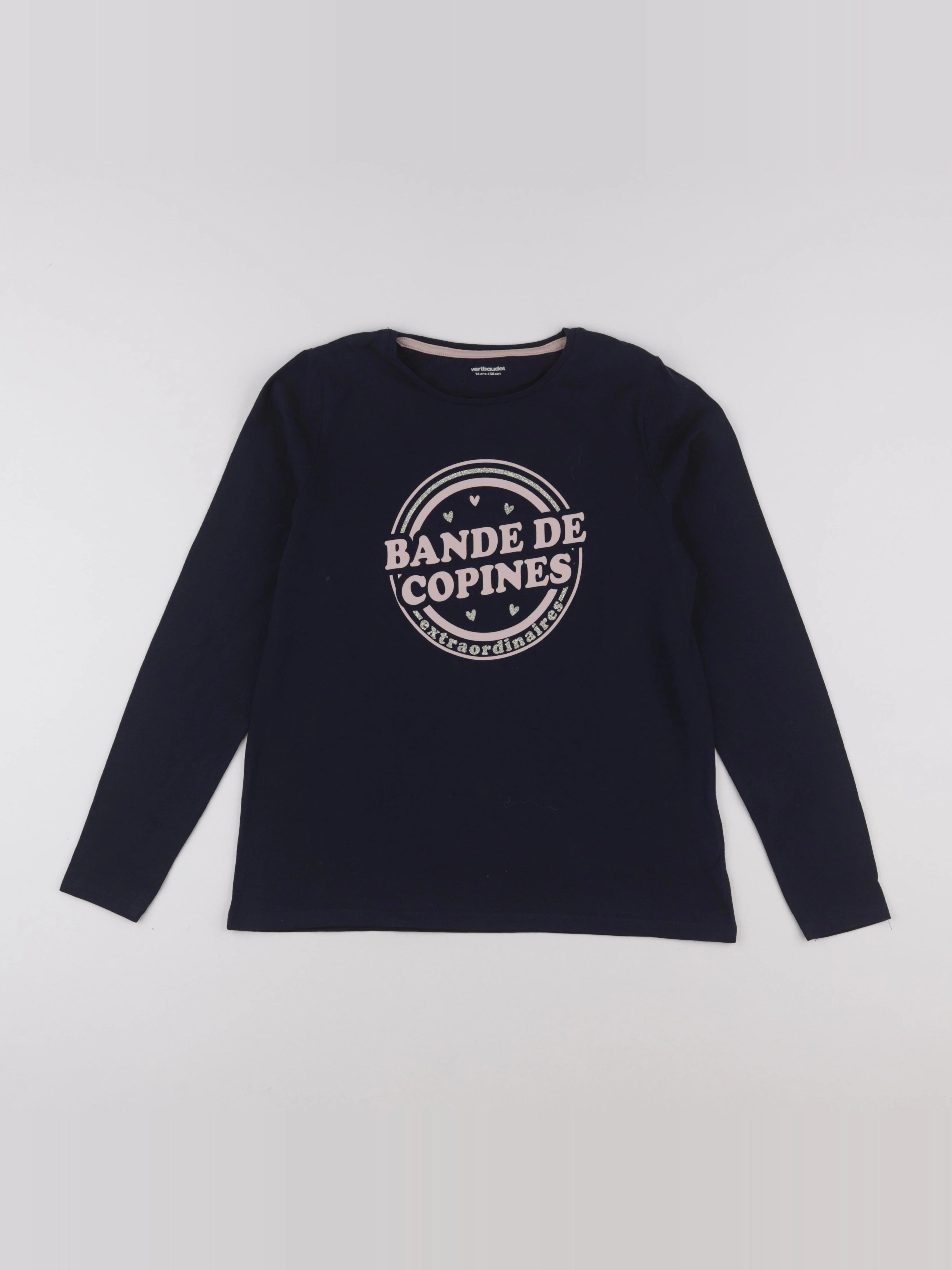 Vertbaudet - tee-shirt bleu - 14 ans