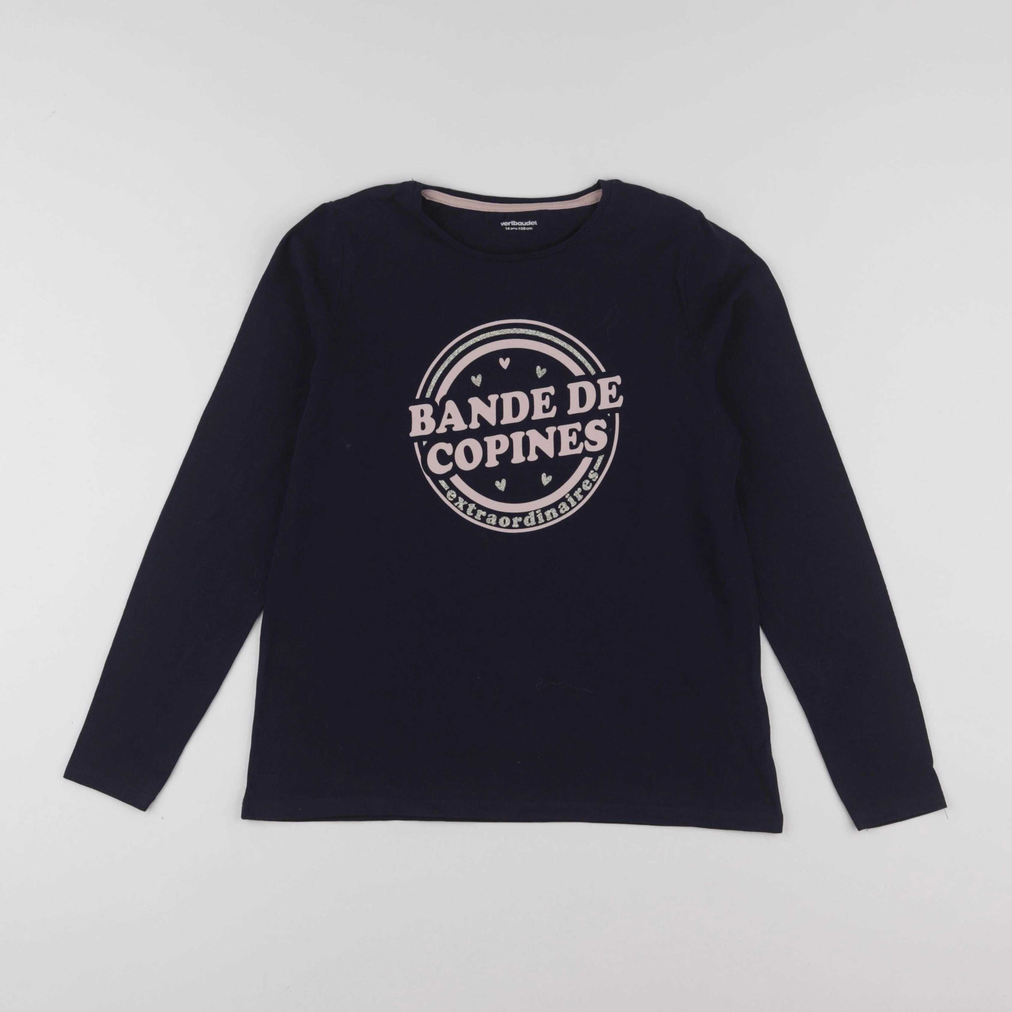 Vertbaudet - tee-shirt bleu - 14 ans