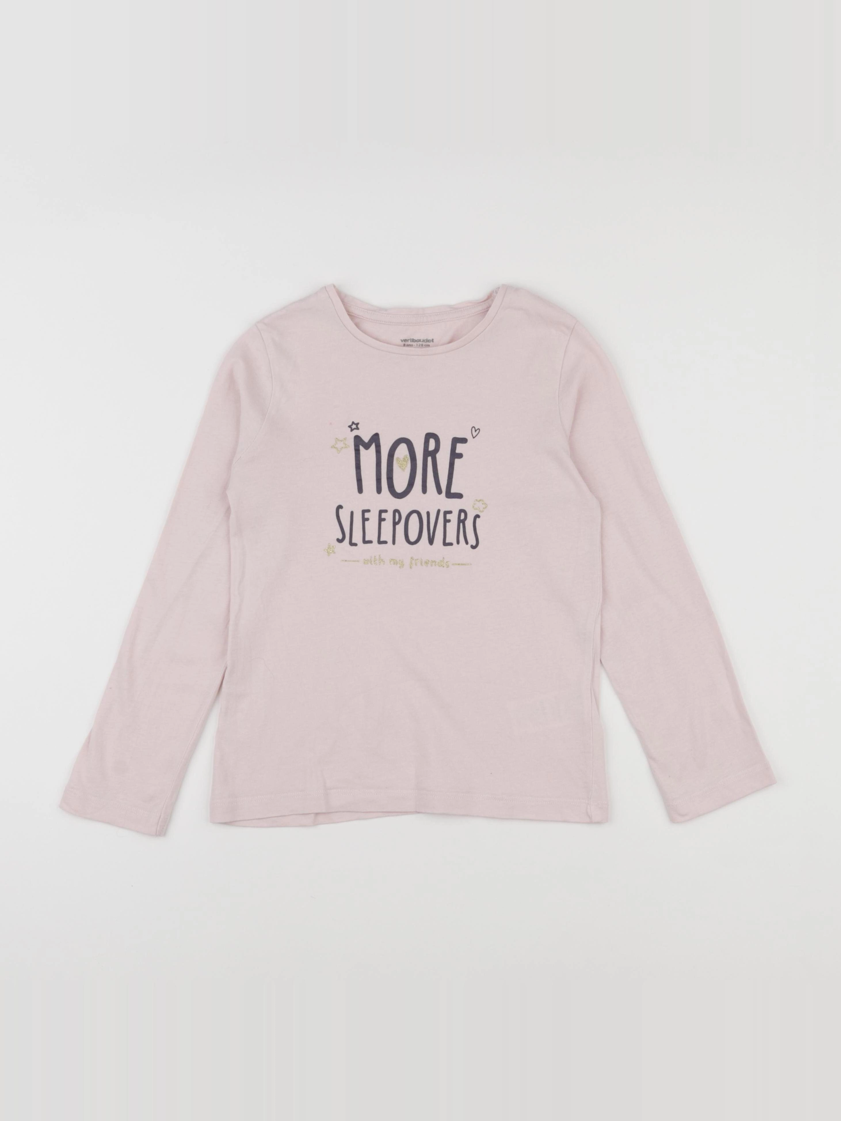 Vertbaudet - tee-shirt rose - 8 ans