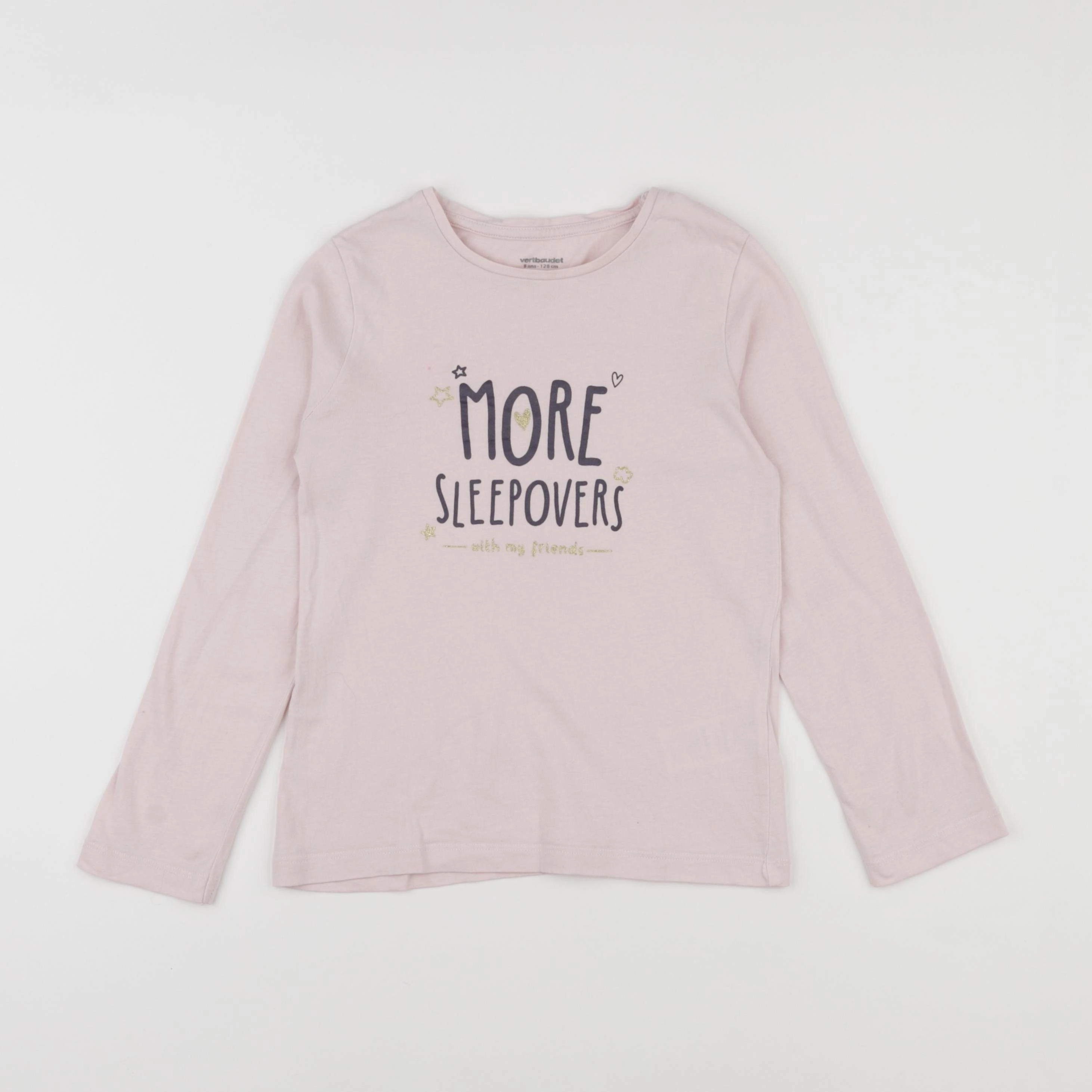 Vertbaudet - tee-shirt rose - 8 ans