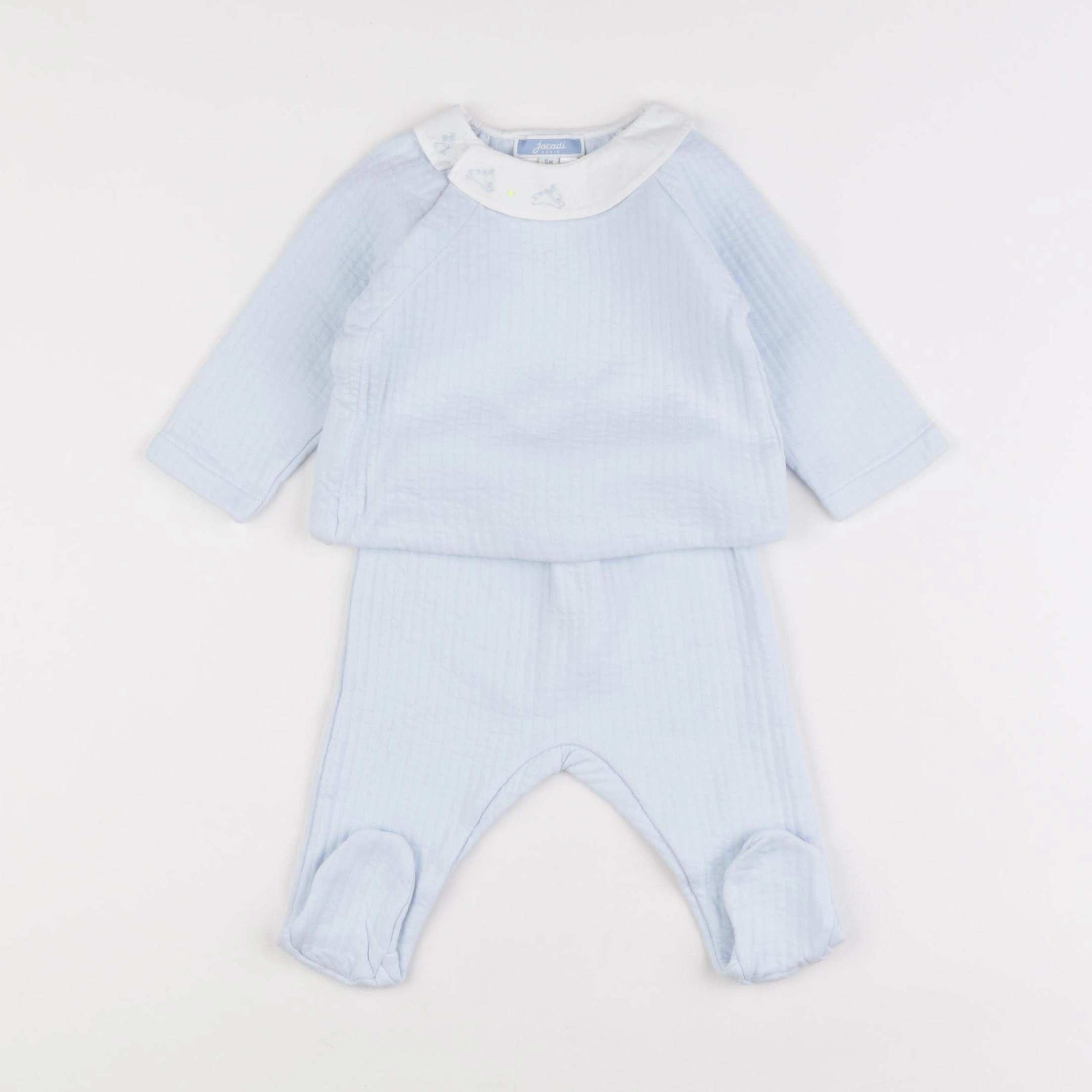 Jacadi - ensemble bleu - 6 mois