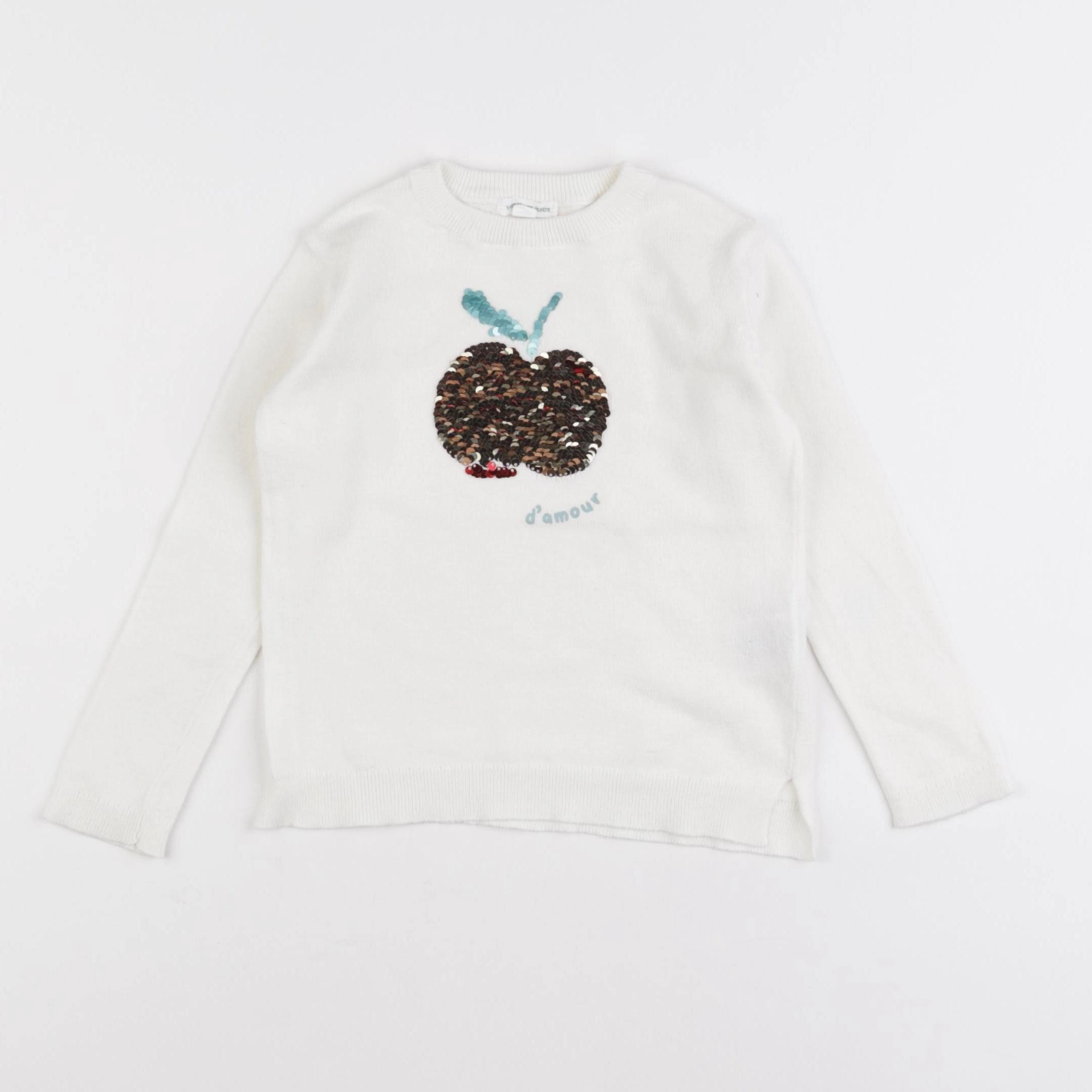 Vertbaudet - pull blanc - 3 ans