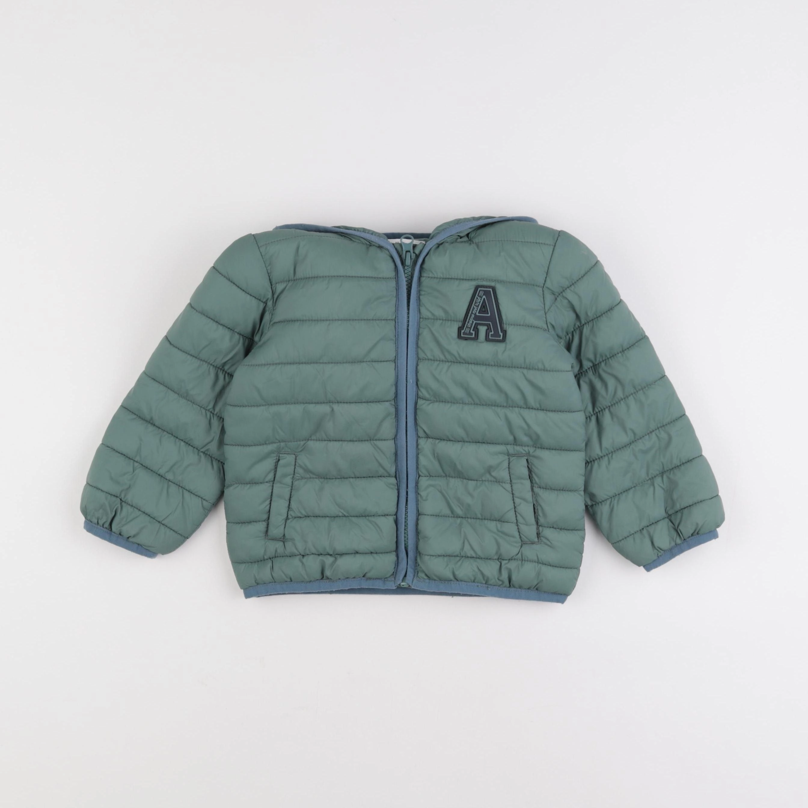 Vertbaudet - doudoune vert - 2 ans