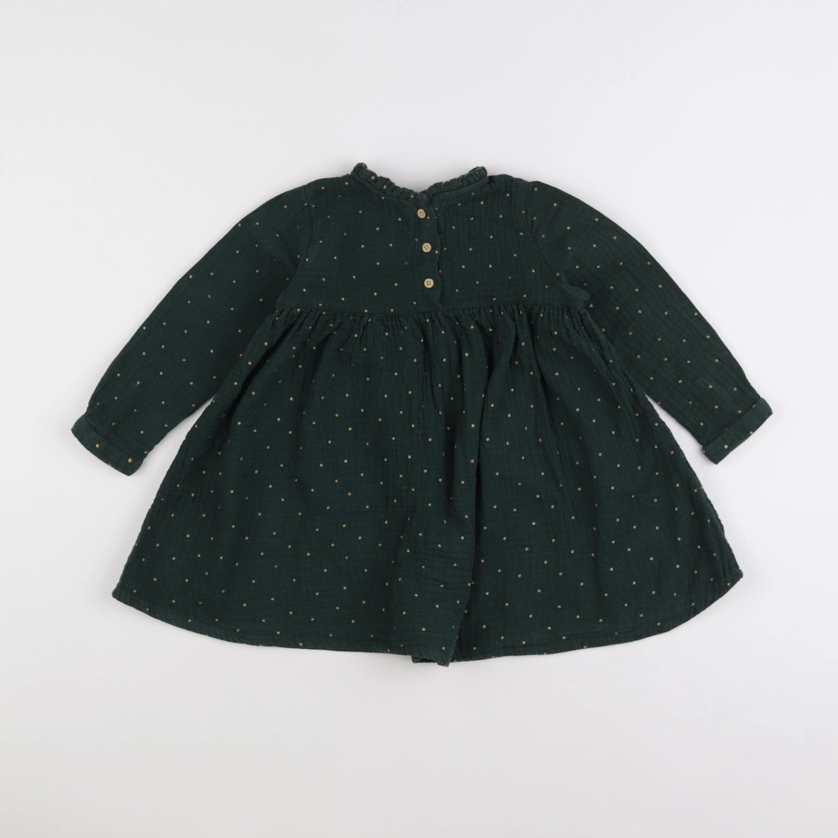 Vertbaudet - robe vert - 3 ans