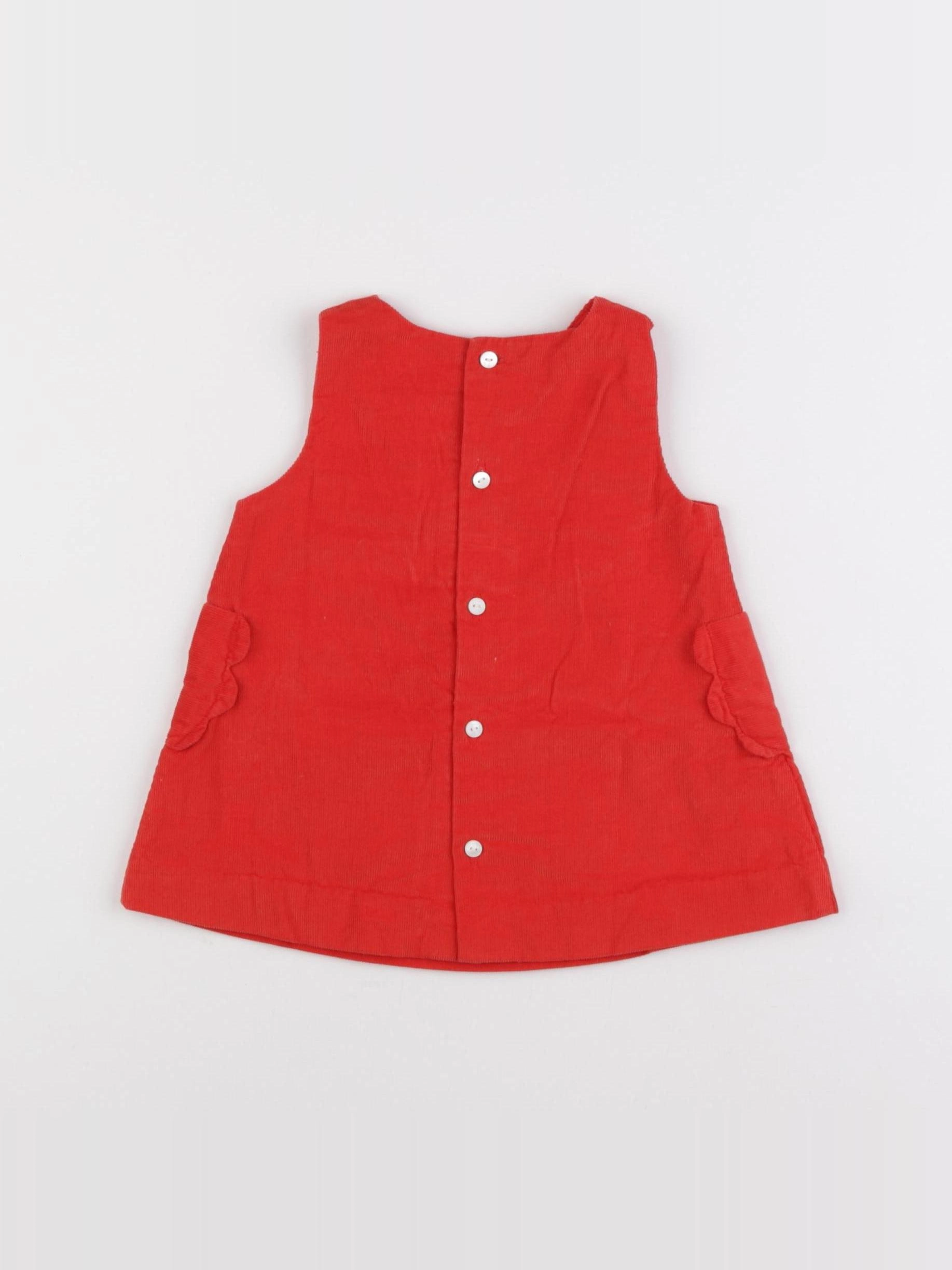 Jacadi - robe rouge - 6 mois